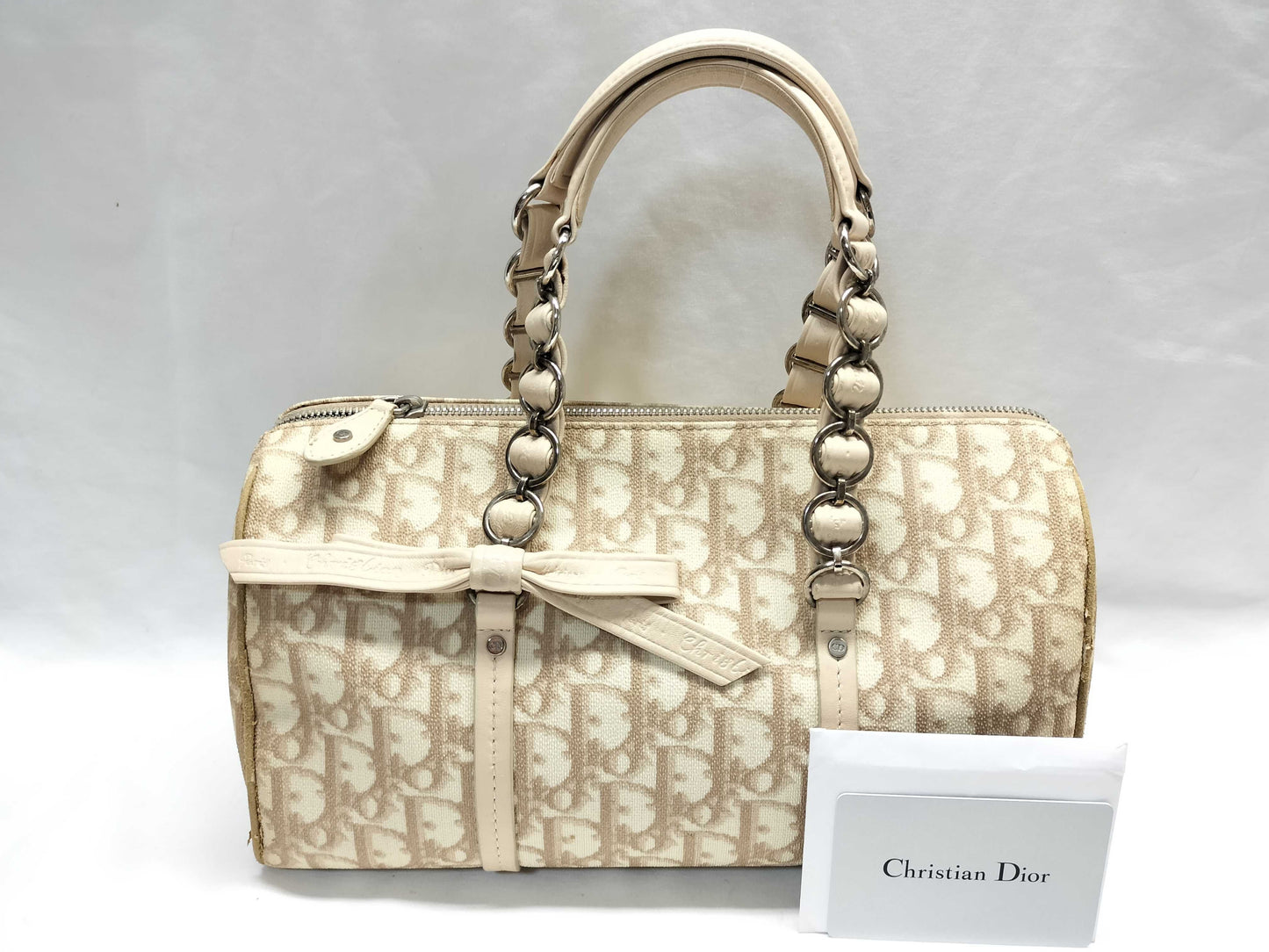Dior Trotter Romantic Mini Boston PVC/Leather Handbag