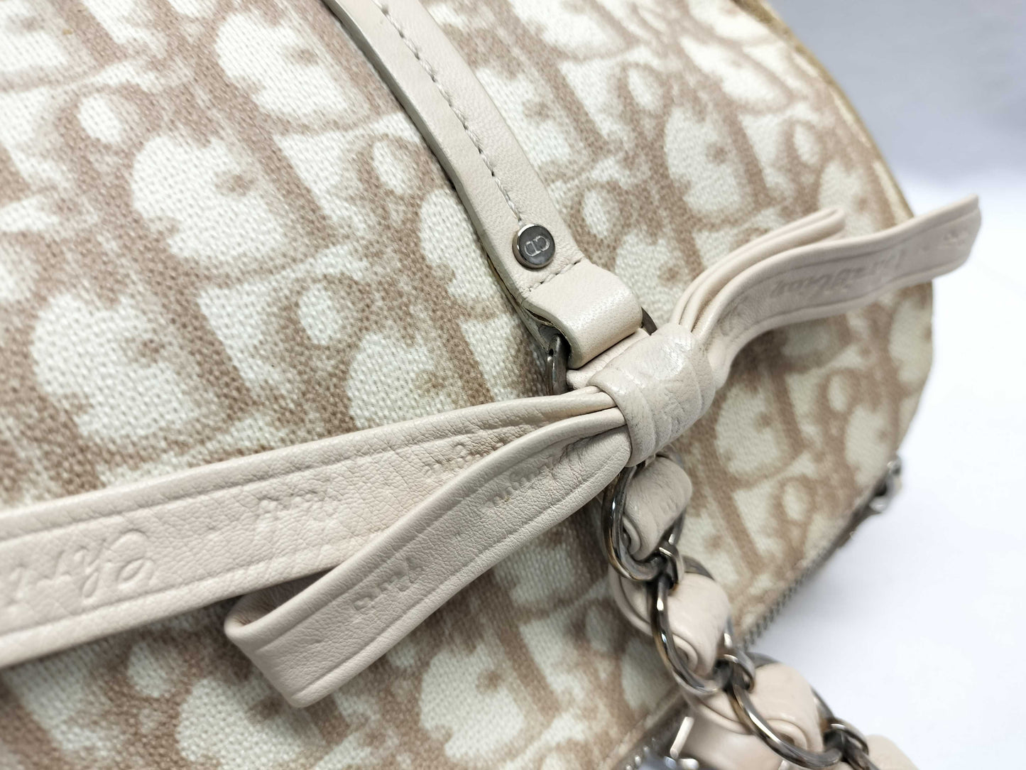 Dior Trotter Romantic Mini Boston PVC/Leather Handbag