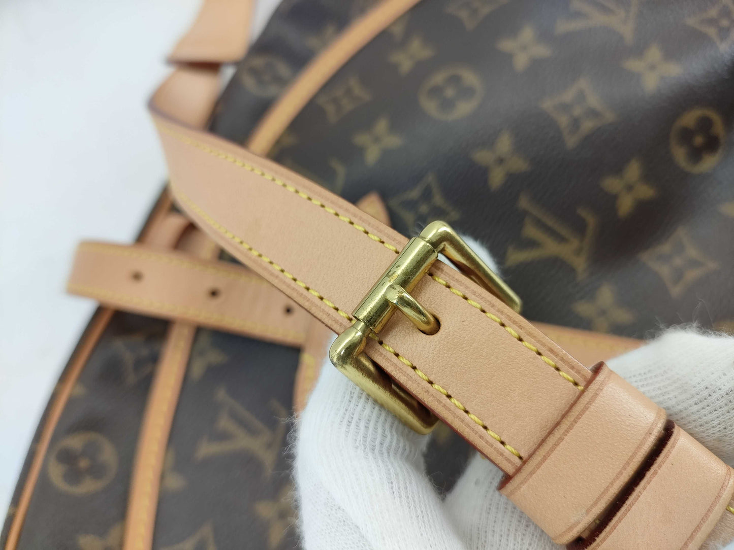 LOUIS VUITTON MB2153 Monogram M42256 Saumur 30 Shoulder Bag