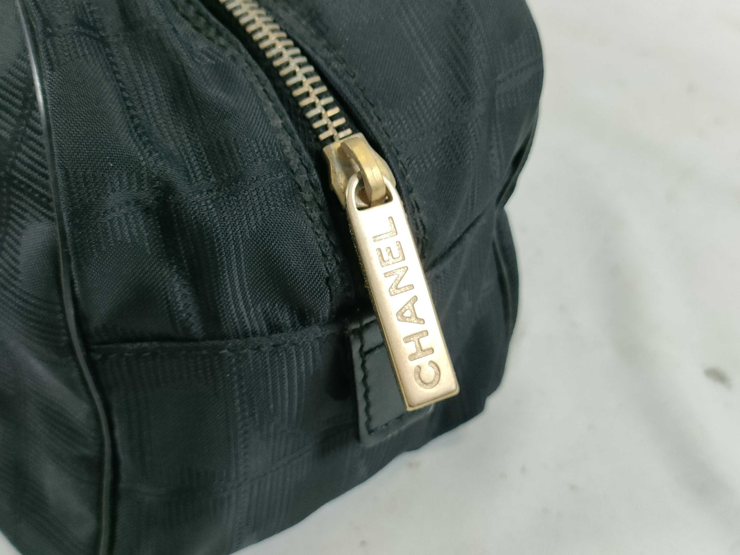 CHANEL New Travel Line Handbag Nylon and Leather