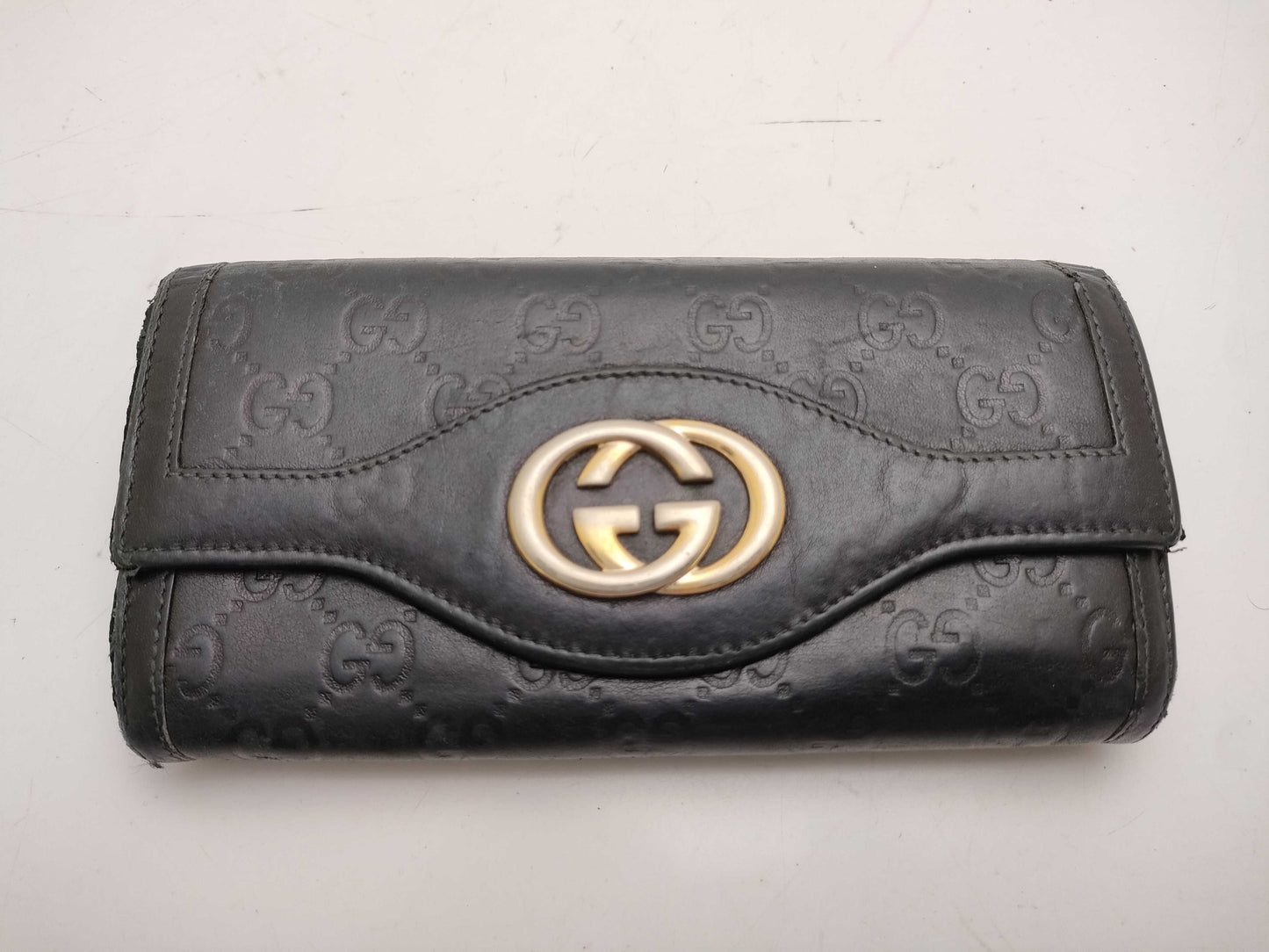 GUCCI GG Shima Interlocking Long Wallet