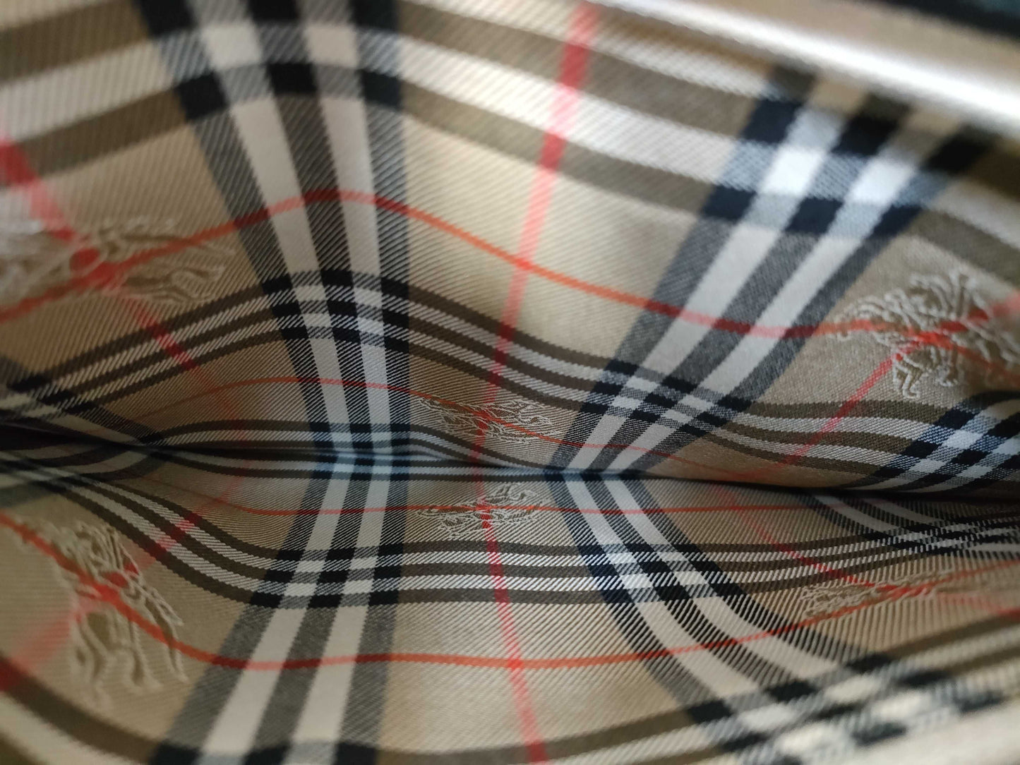 BURBERRY Calf Leather Nova Check Handbag