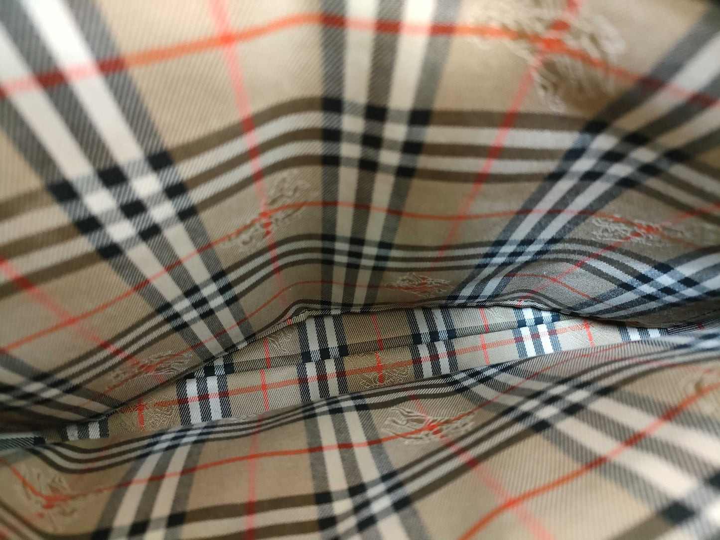 BURBERRY Calf Leather Nova Check Handbag