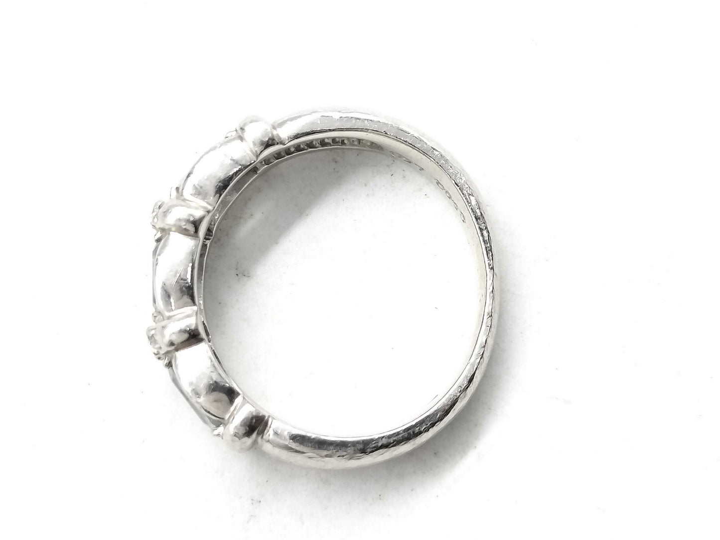 AQ 0.77ct D 0.10ct Pt900 8.5g Ring