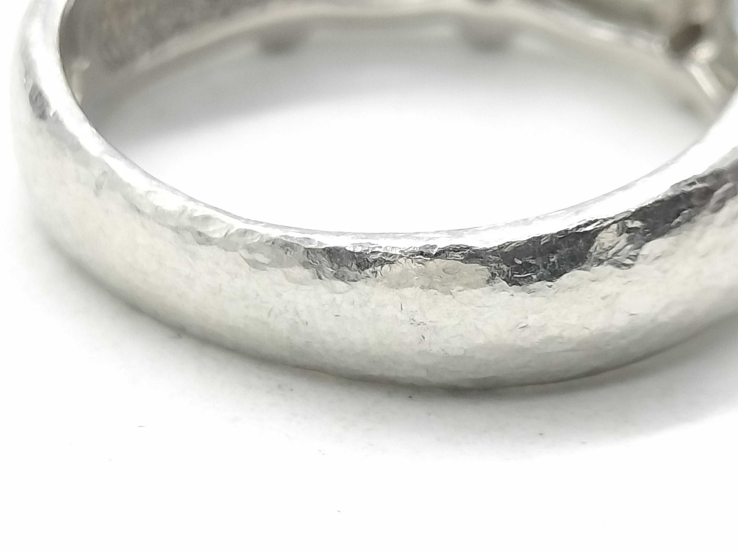 AQ 0.77ct D 0.10ct Pt900 8.5g Ring