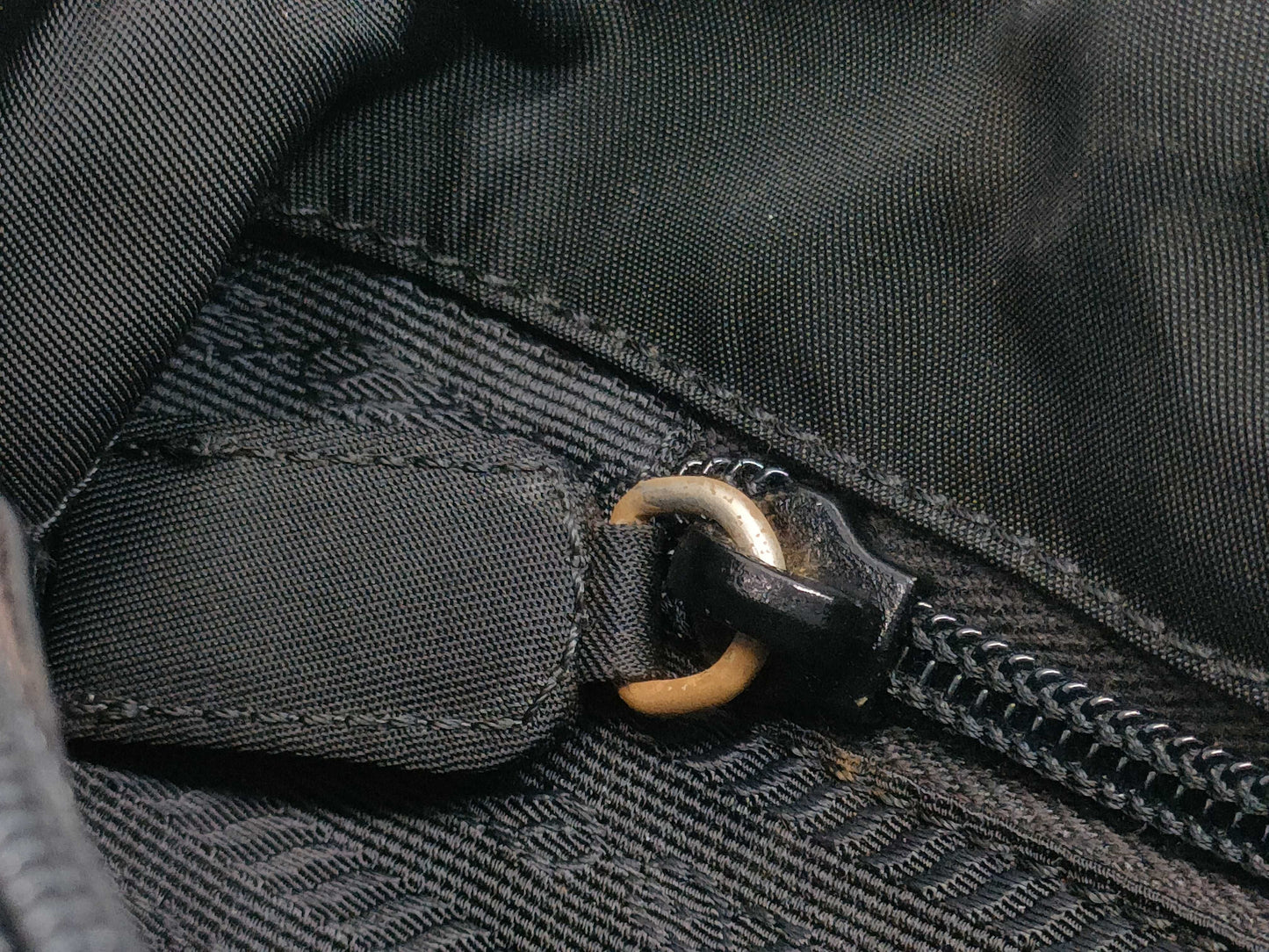 PRADA Nylon Hand Tote Bag with Triangle Logo