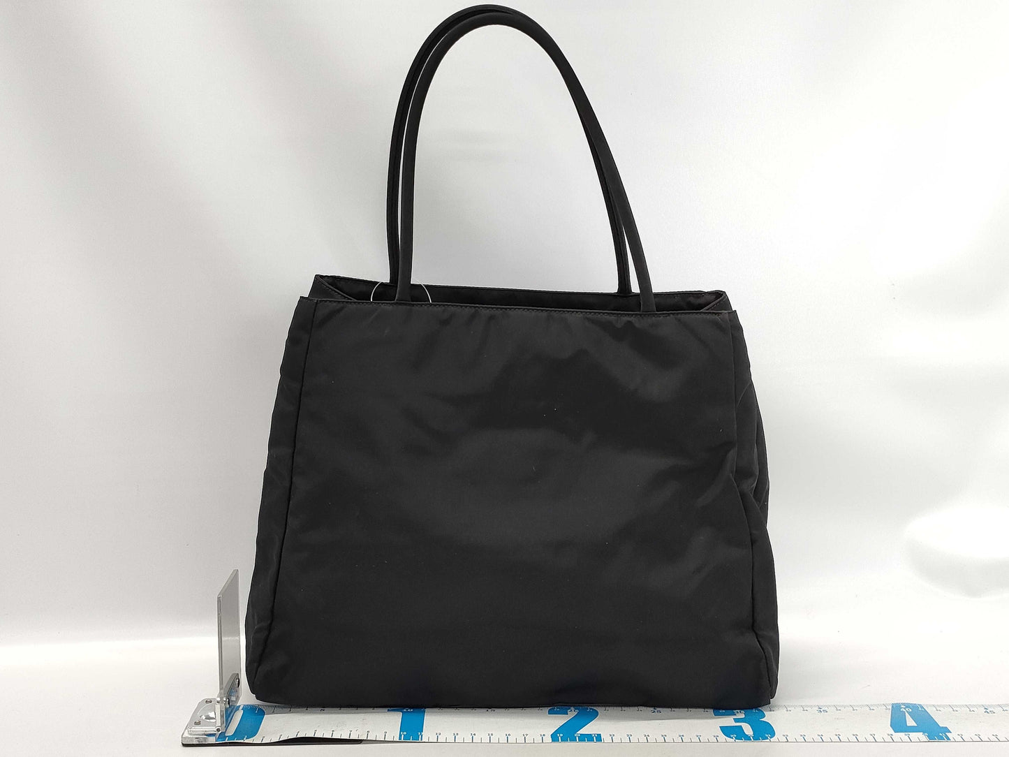 PRADA Nylon Hand Tote Bag with Triangle Logo