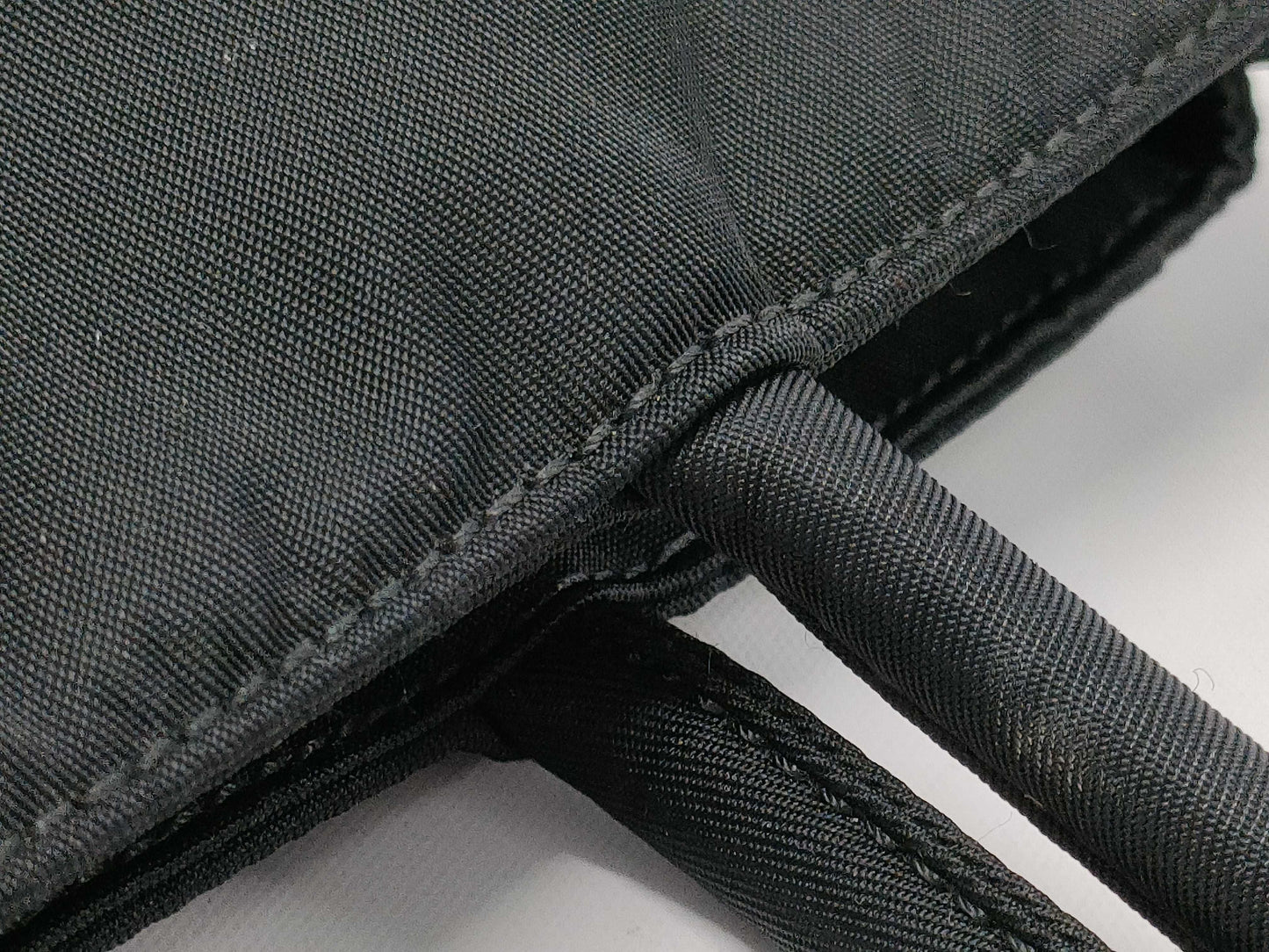 PRADA Nylon Hand Tote Bag with Triangle Logo