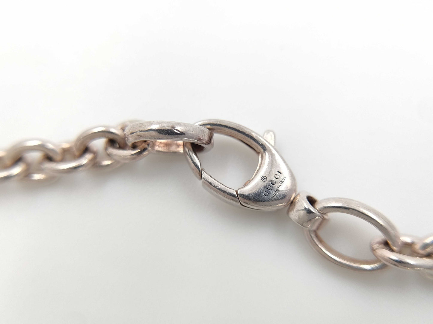 GUCCI GG Logo/Interlocking SV925 28.6g Necklace