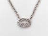 GUCCI GG Logo/Interlocking SV925 28.6g Necklace