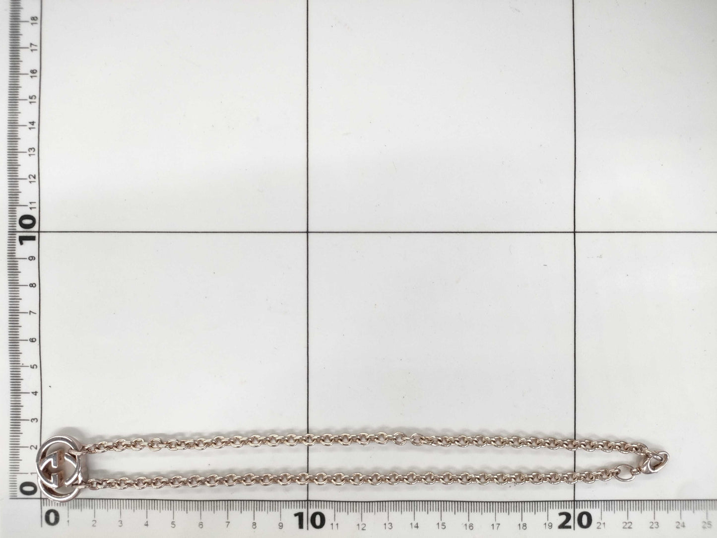 GUCCI GG Logo/Interlocking SV925 28.6g Necklace