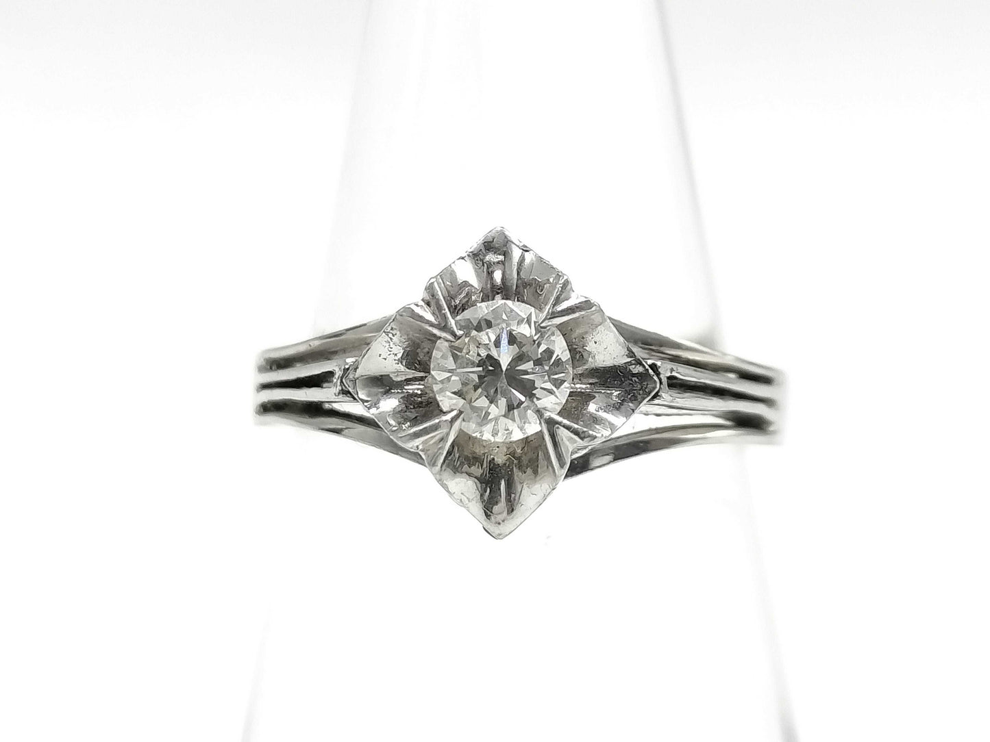 D0.26ct Pt900 5.1g Ring