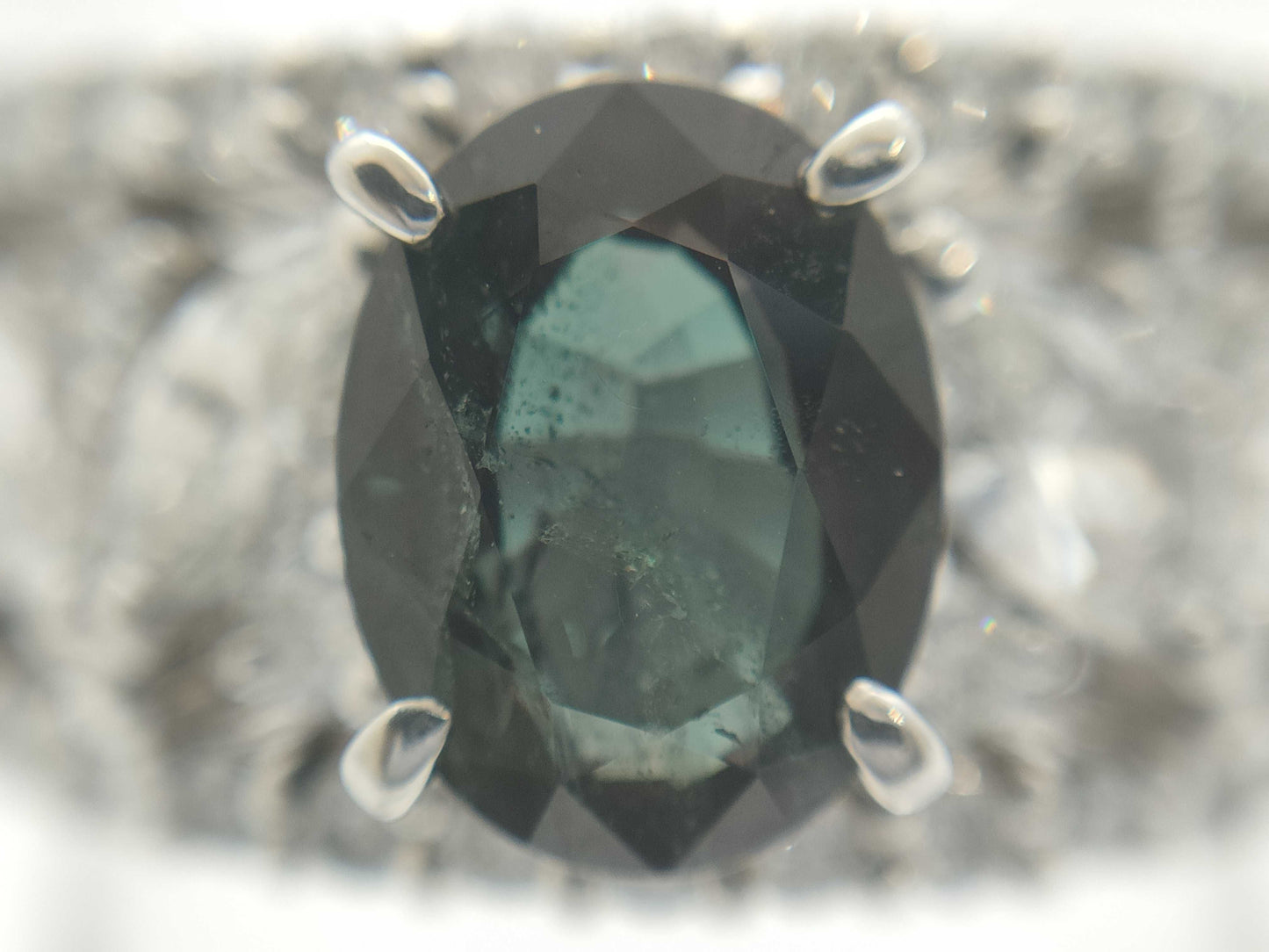 AX1.82ct D1.15ct Pt900 11.1g Ring