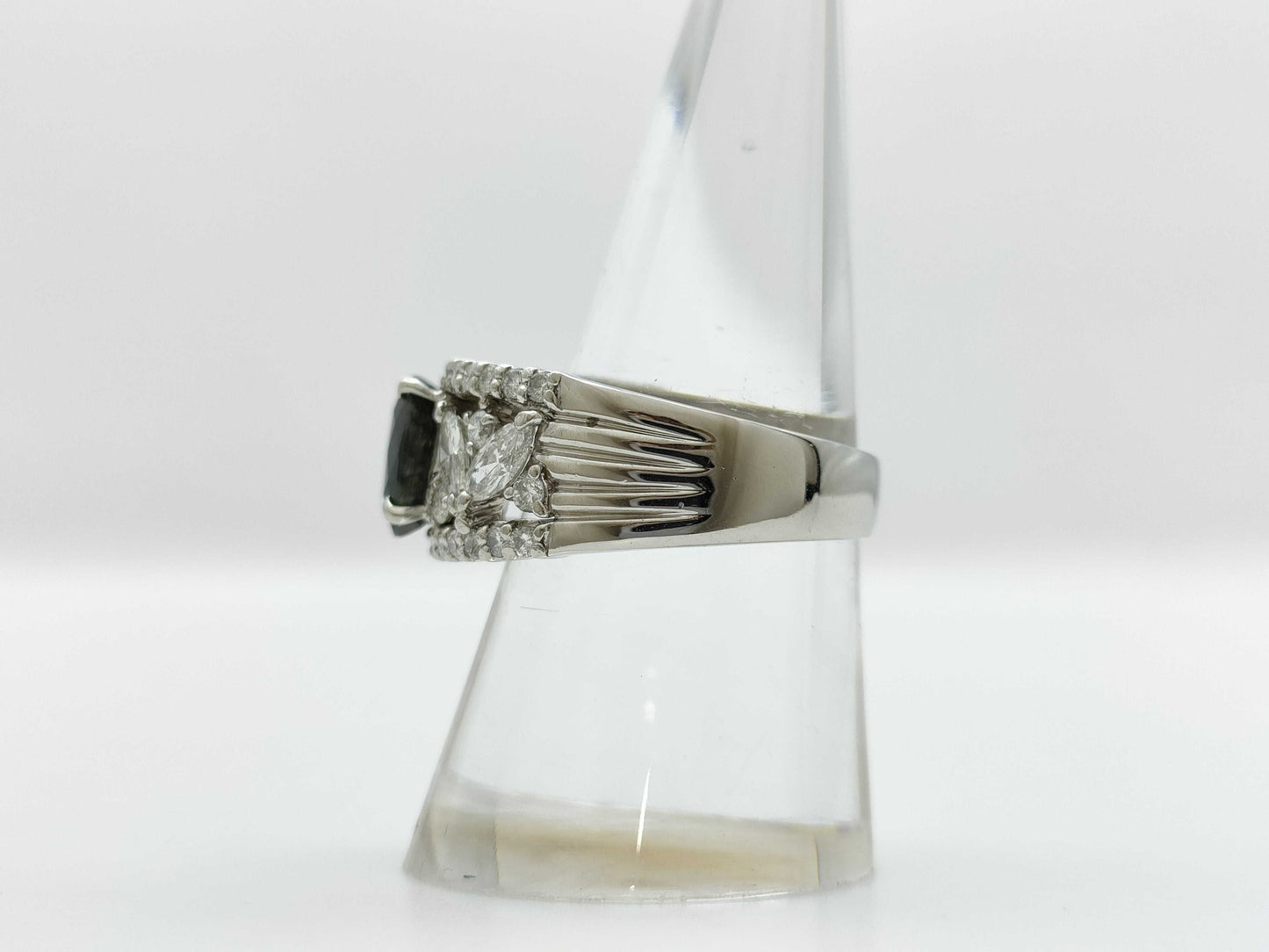 AX1.82ct D1.15ct Pt900 11.1g Ring