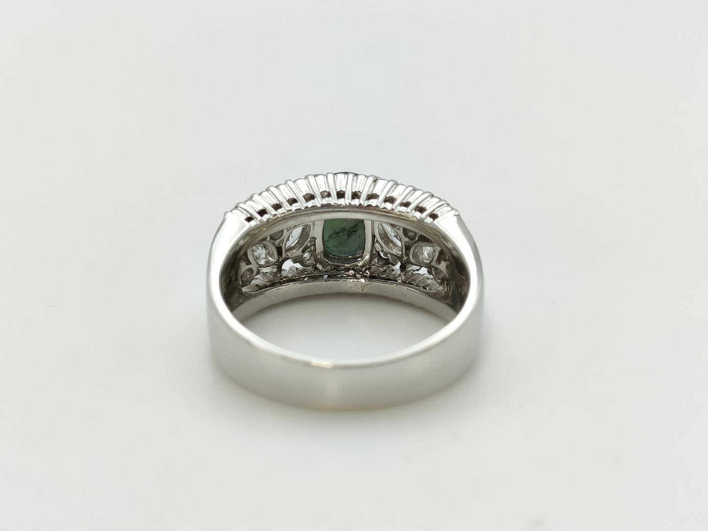 AX1.82ct D1.15ct Pt900 11.1g Ring