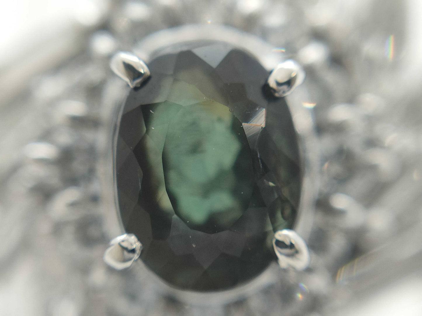 AX1.28ct Diamond Pt900 10.6g Ring