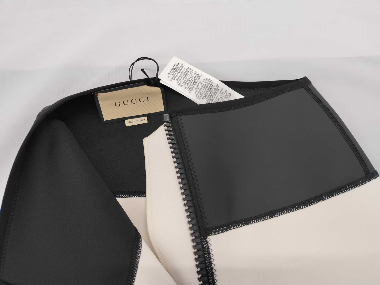 GUCCI Knit Shorts/XS/Black and White Two-Tone Pants