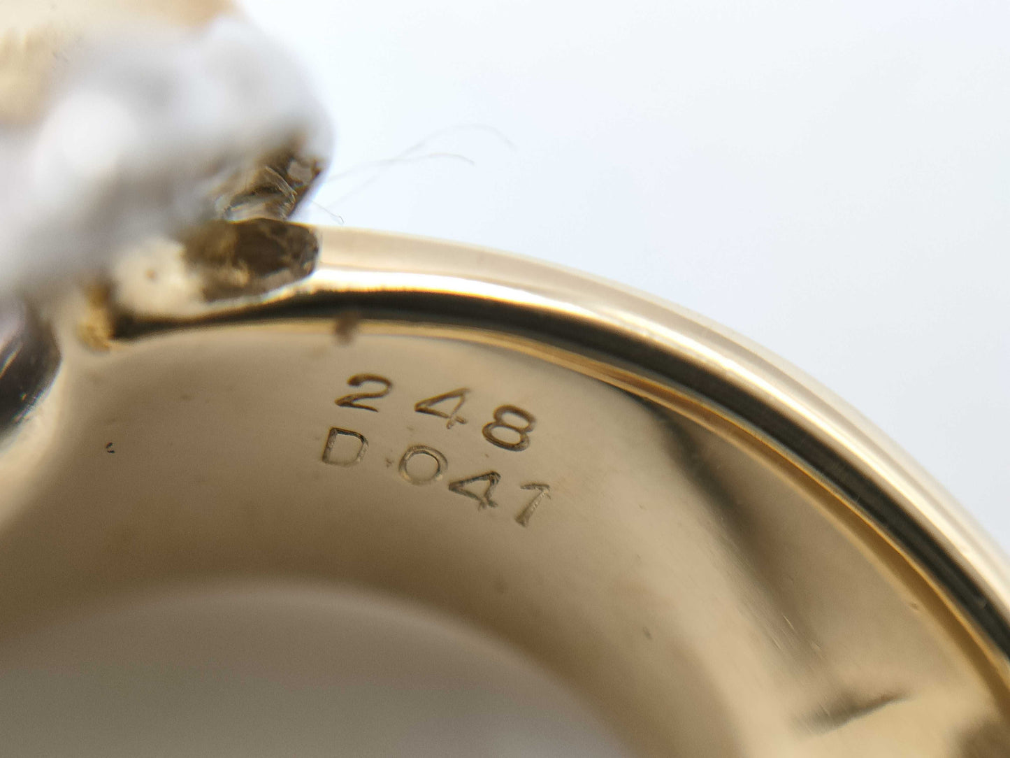 TZ2.48ct D0.41ct K18/Pt900 18.6g Ring