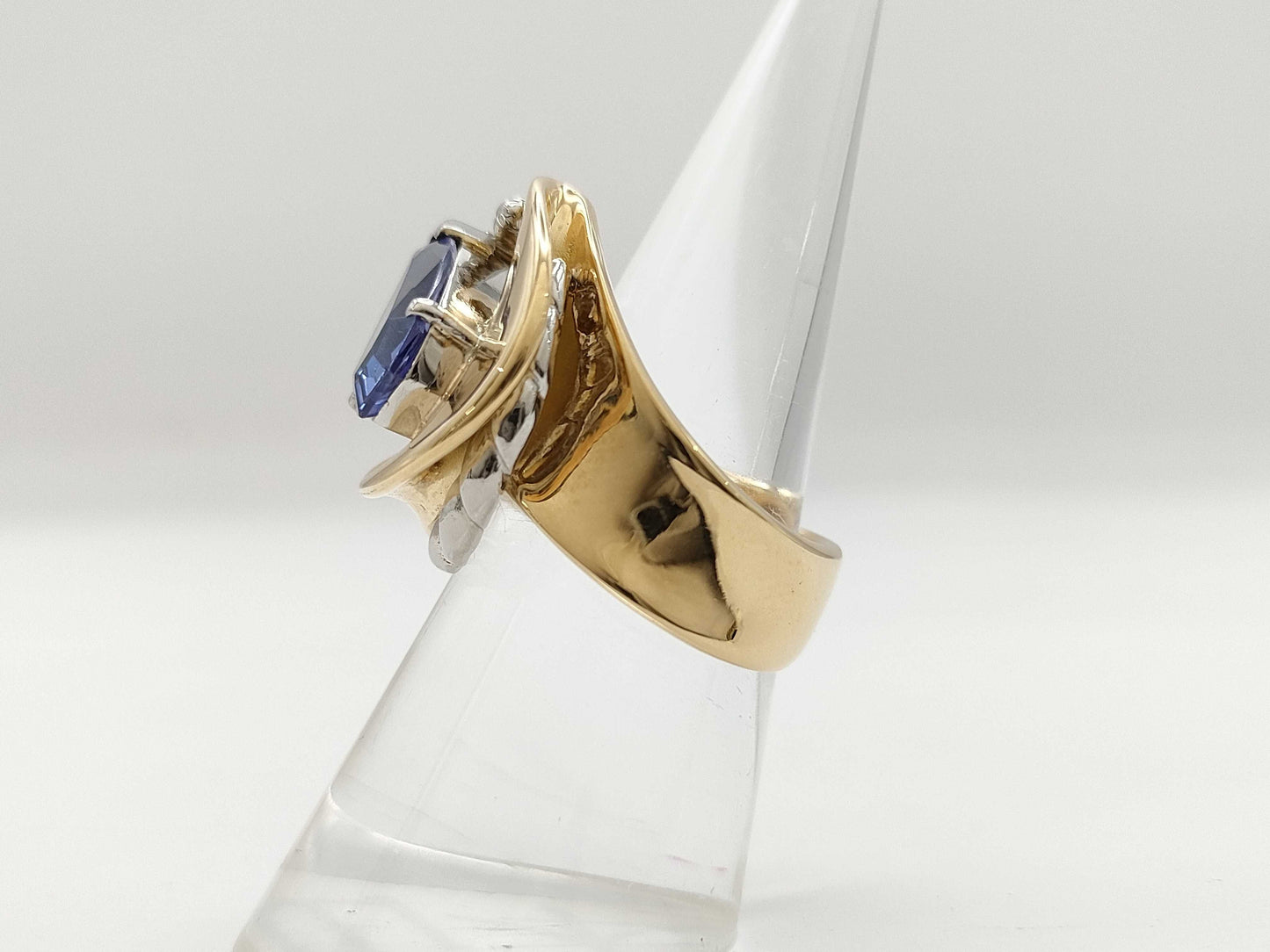 TZ2.48ct D0.41ct K18/Pt900 18.6g Ring