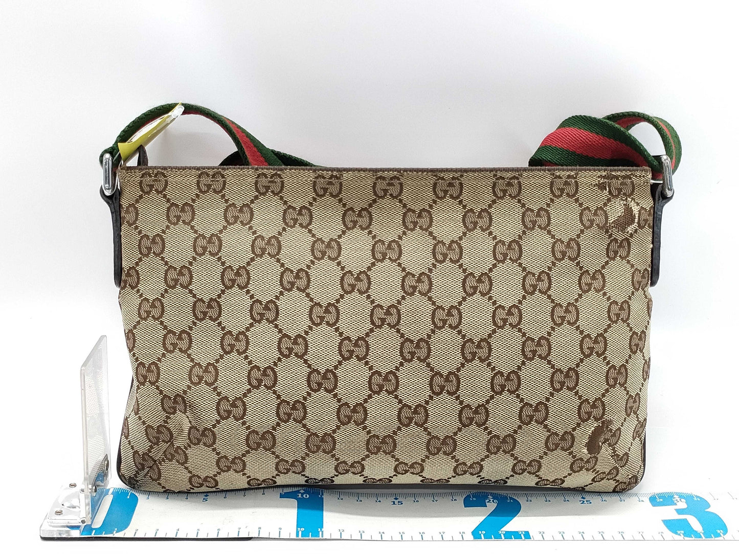 GUCCI 189749 GG Canvas Sherry Shoulder Bag