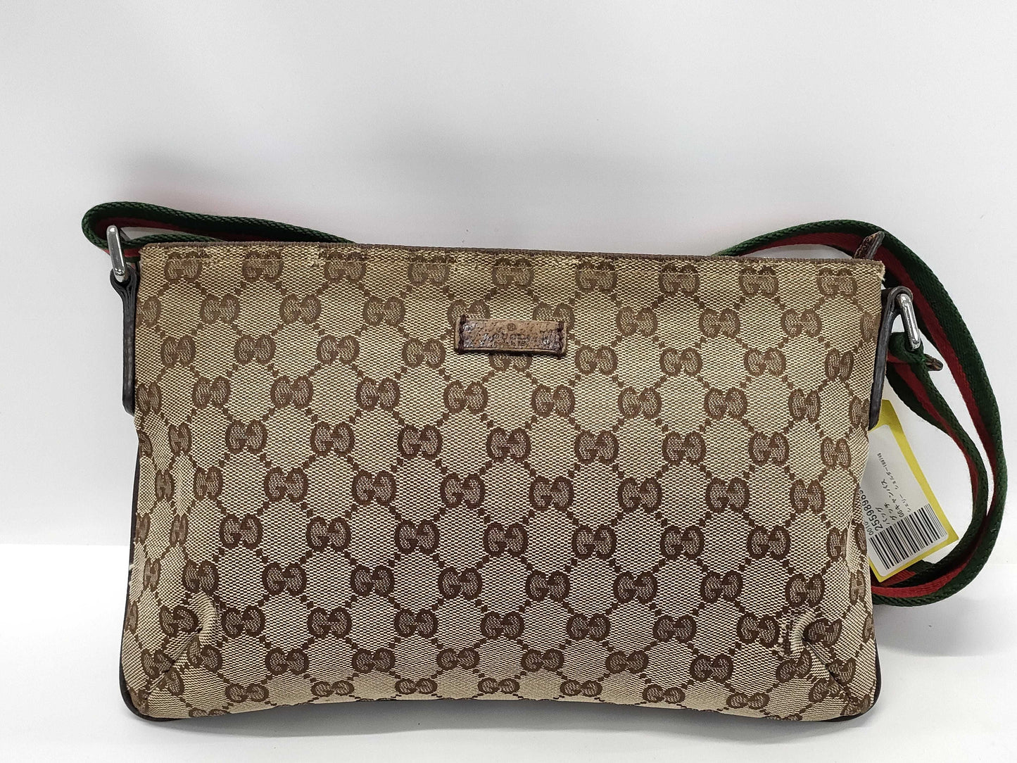 GUCCI 189749 GG Canvas Sherry Shoulder Bag