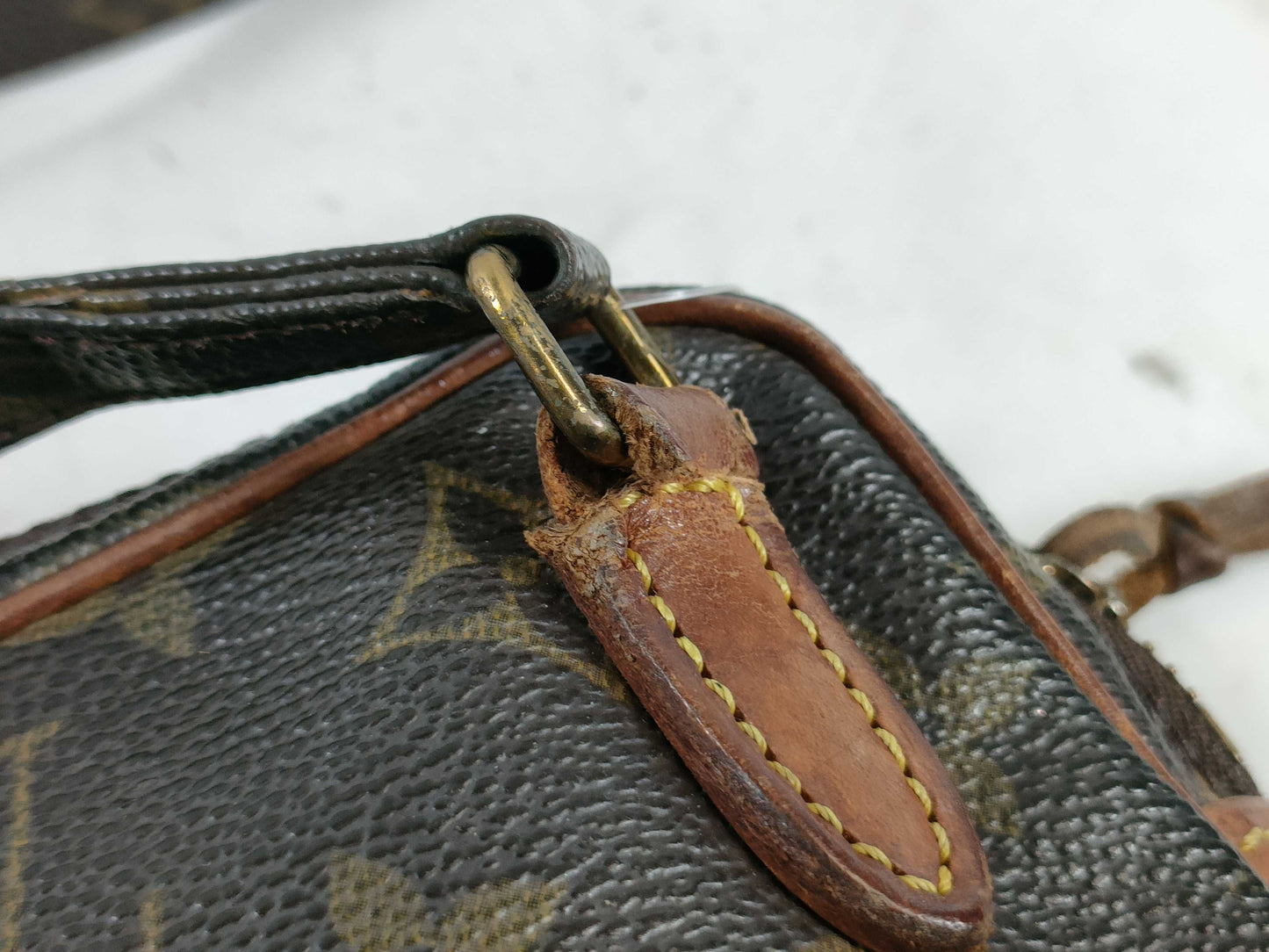 LOUIS VUITTON RFID Unverified TH 8905 Monogram Pochette Marly Bandouliere Shoulder Bag