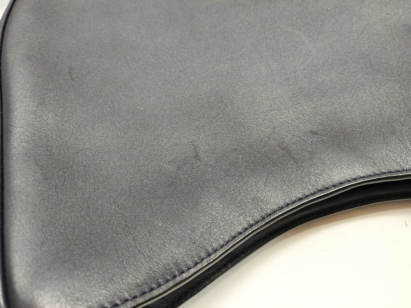 COACH Leather 2-Way Shoulder Bag 54446 Navy Shoulder Bag