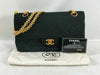 CHANEL Matelasse Jersey Black Double Flap Shoulder Bag