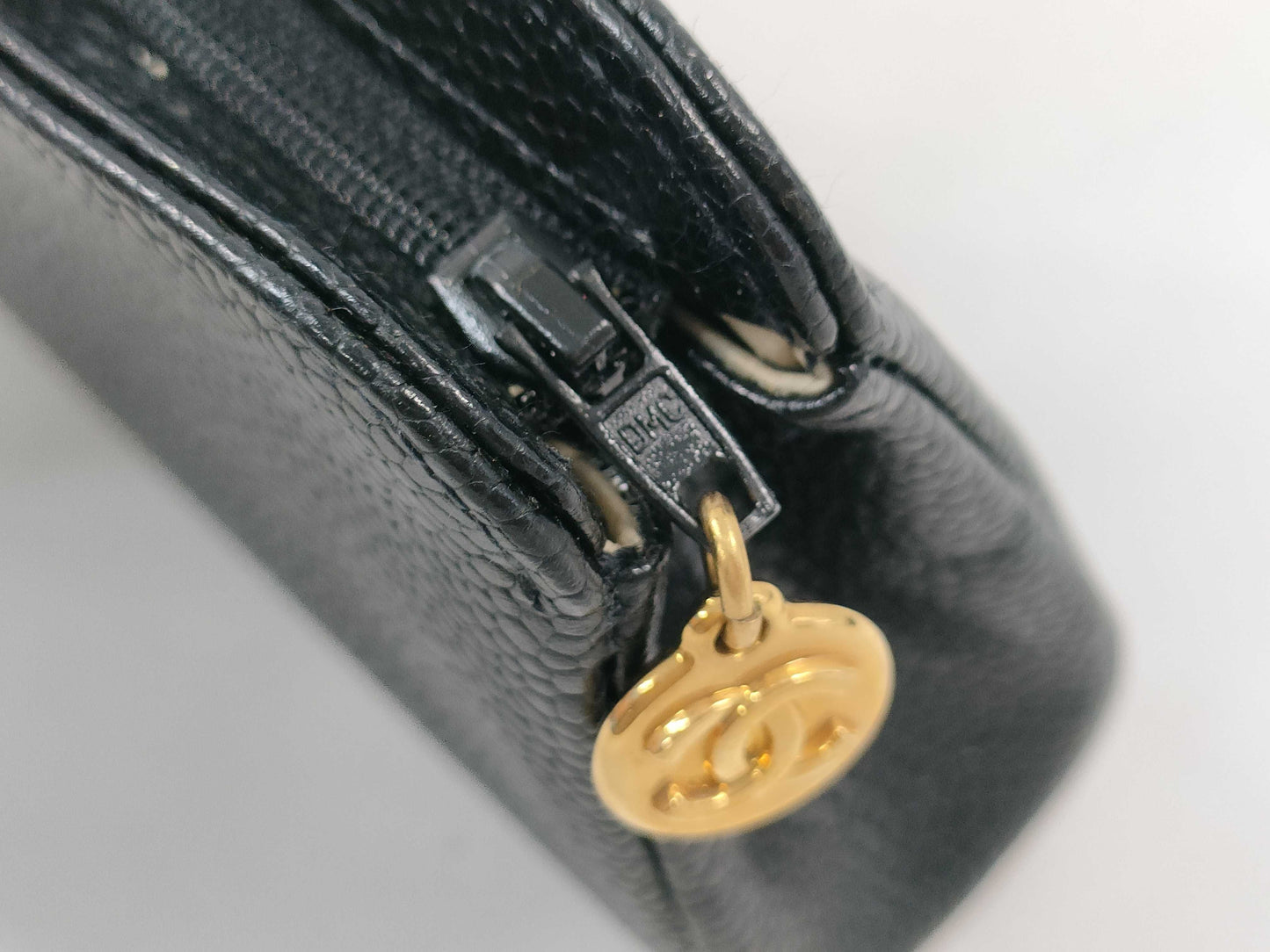 CHANEL Caviar Coin Case, Solid Color