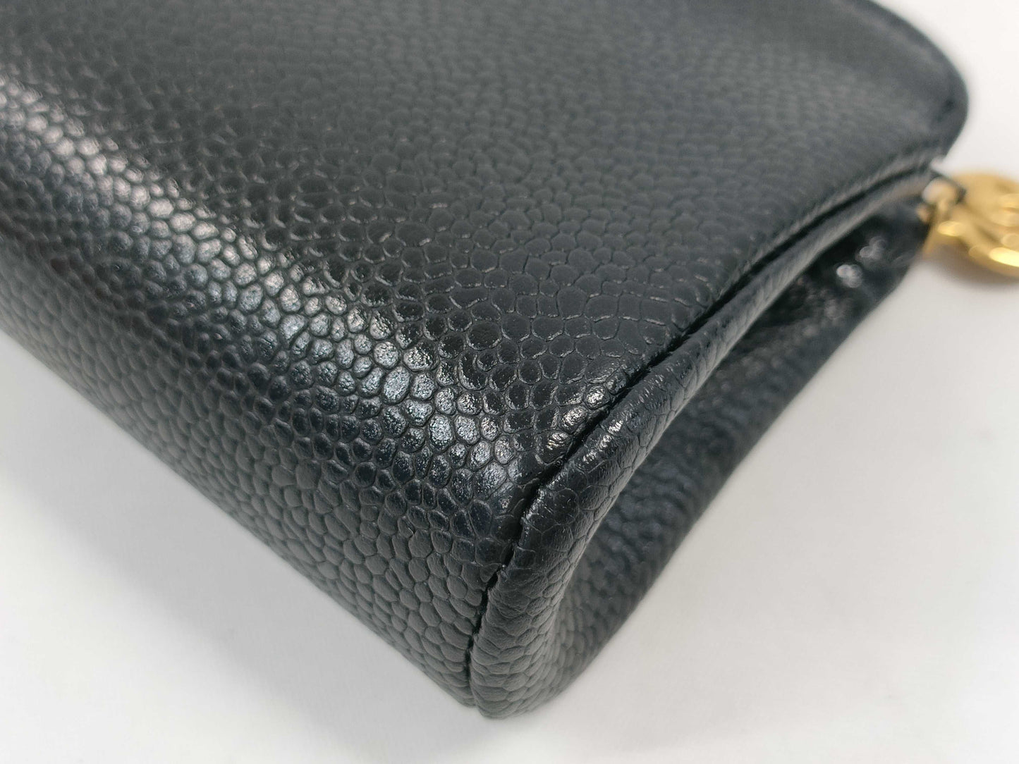 CHANEL Caviar Coin Case, Solid Color