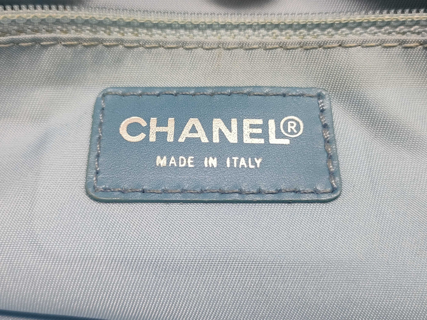 CHANEL Light Blue Tote Bag