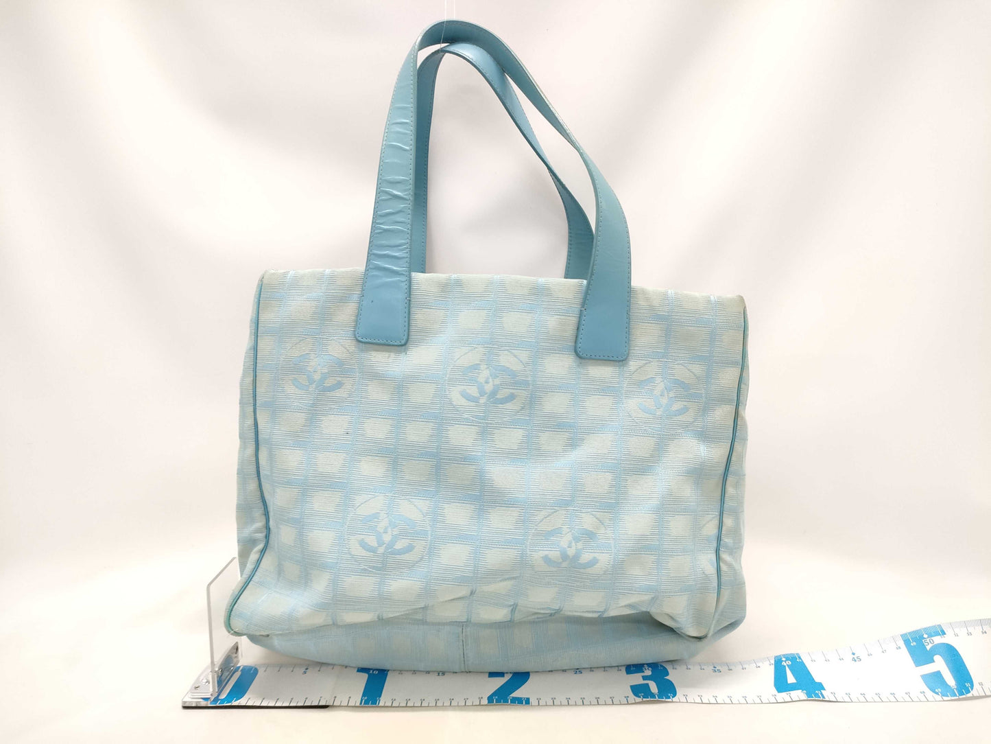 CHANEL Light Blue Tote Bag