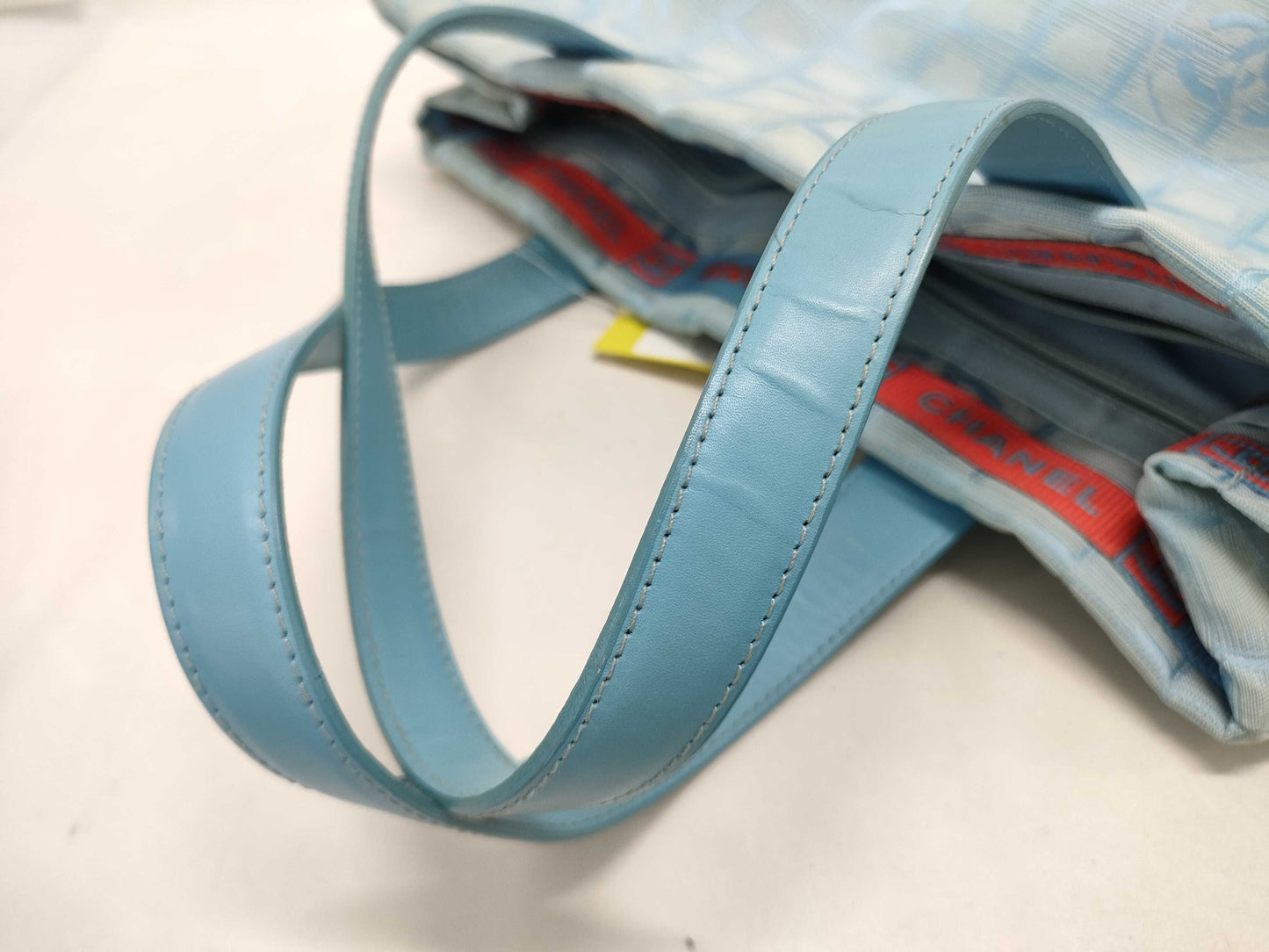 CHANEL Light Blue Tote Bag