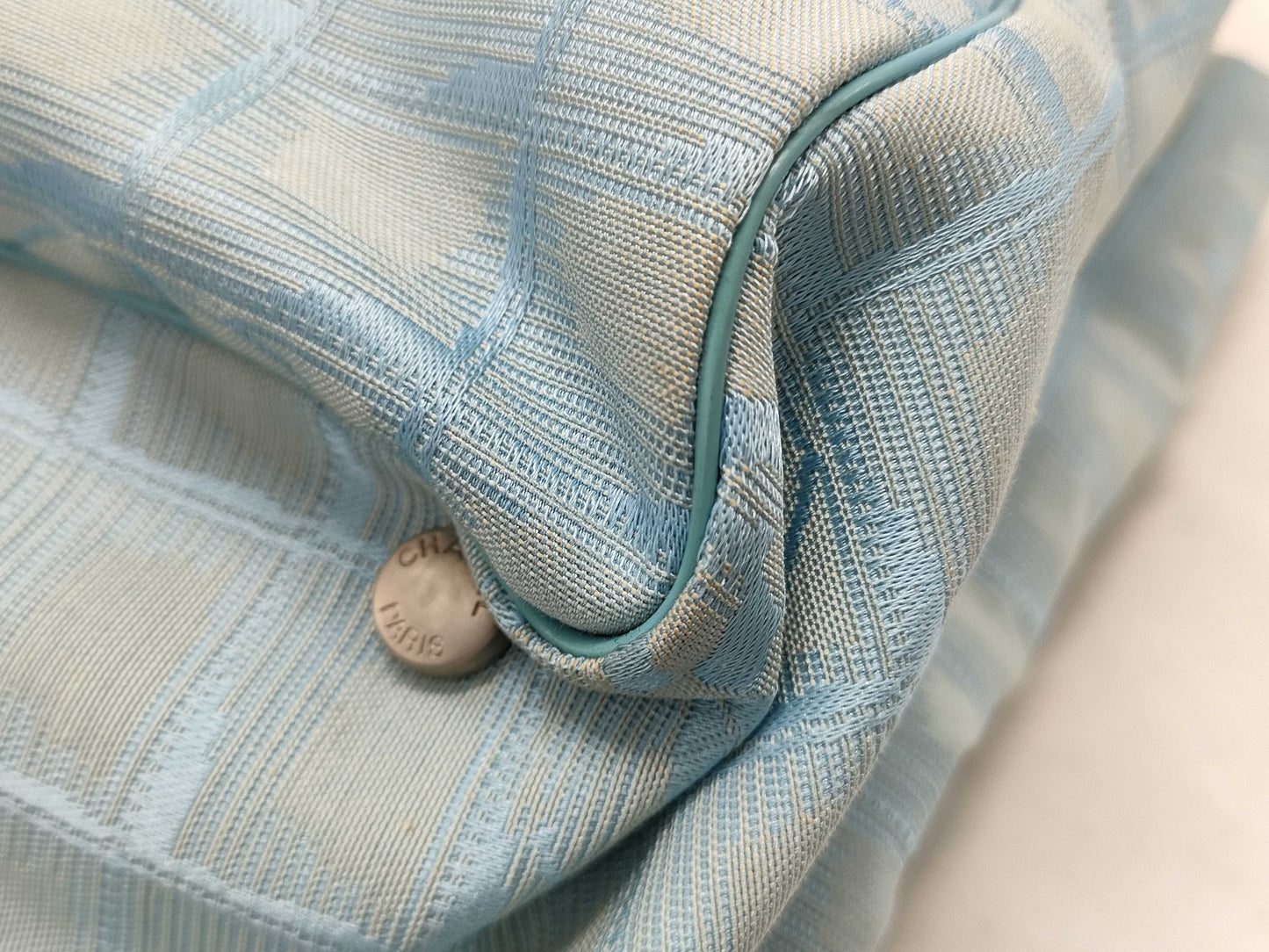 CHANEL Light Blue Tote Bag
