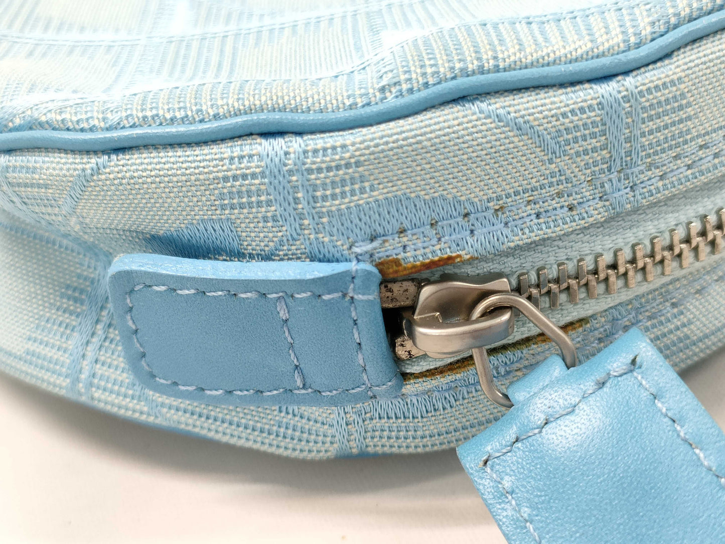 CHANEL Travel Line Pouch Blue Pouch