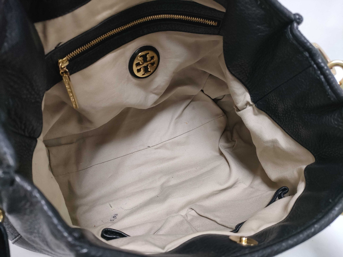 Tory Burch Leather Tote Bag Black Tote Bag