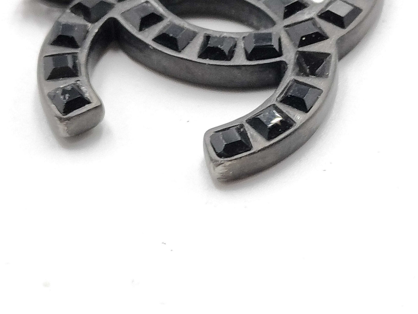 CHANEL 09P 09P Black Coco Necklace Necklace
