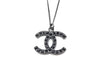 CHANEL 09P 09P Black Coco Necklace Necklace