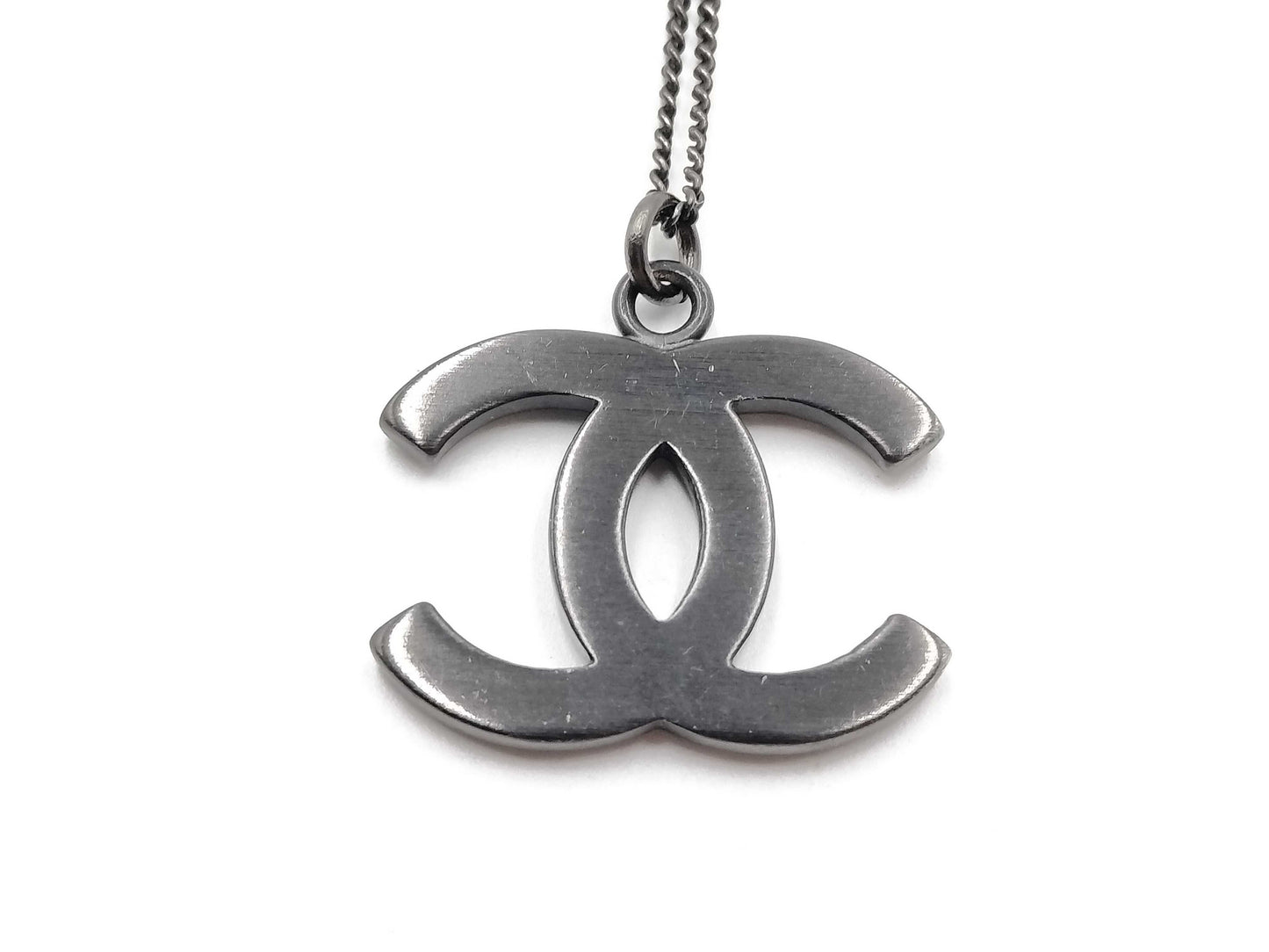 CHANEL 09P 09P Black Coco Necklace Necklace