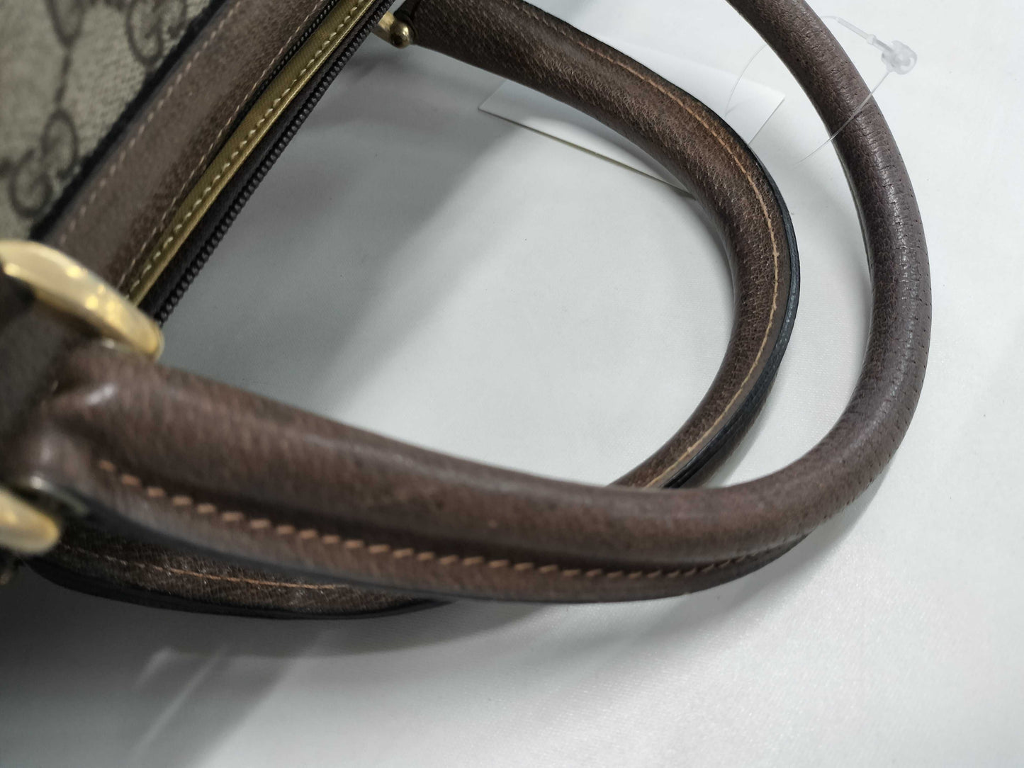 GUCCI Old GG PVC Boston Bag