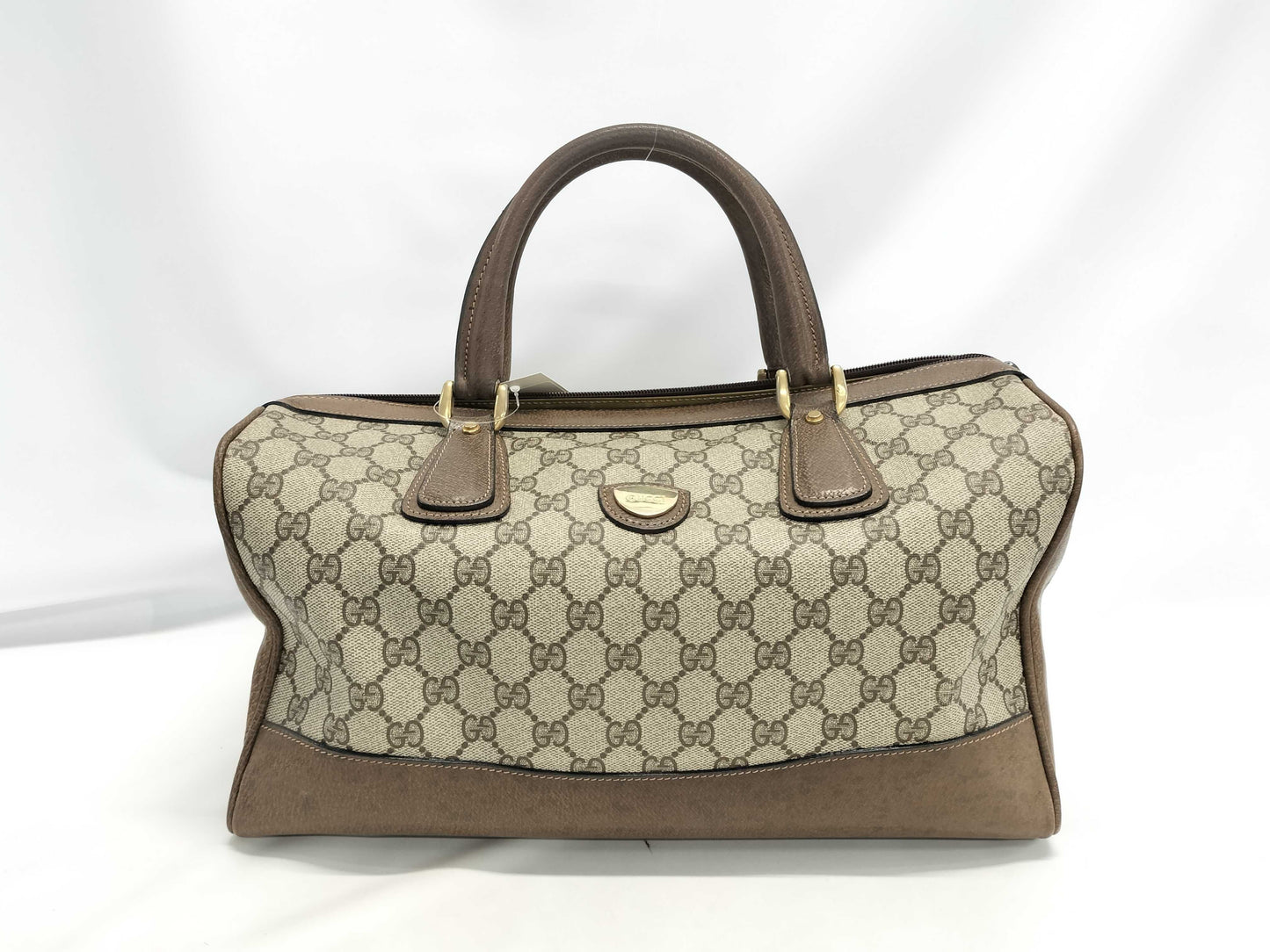 GUCCI Old GG PVC Boston Bag