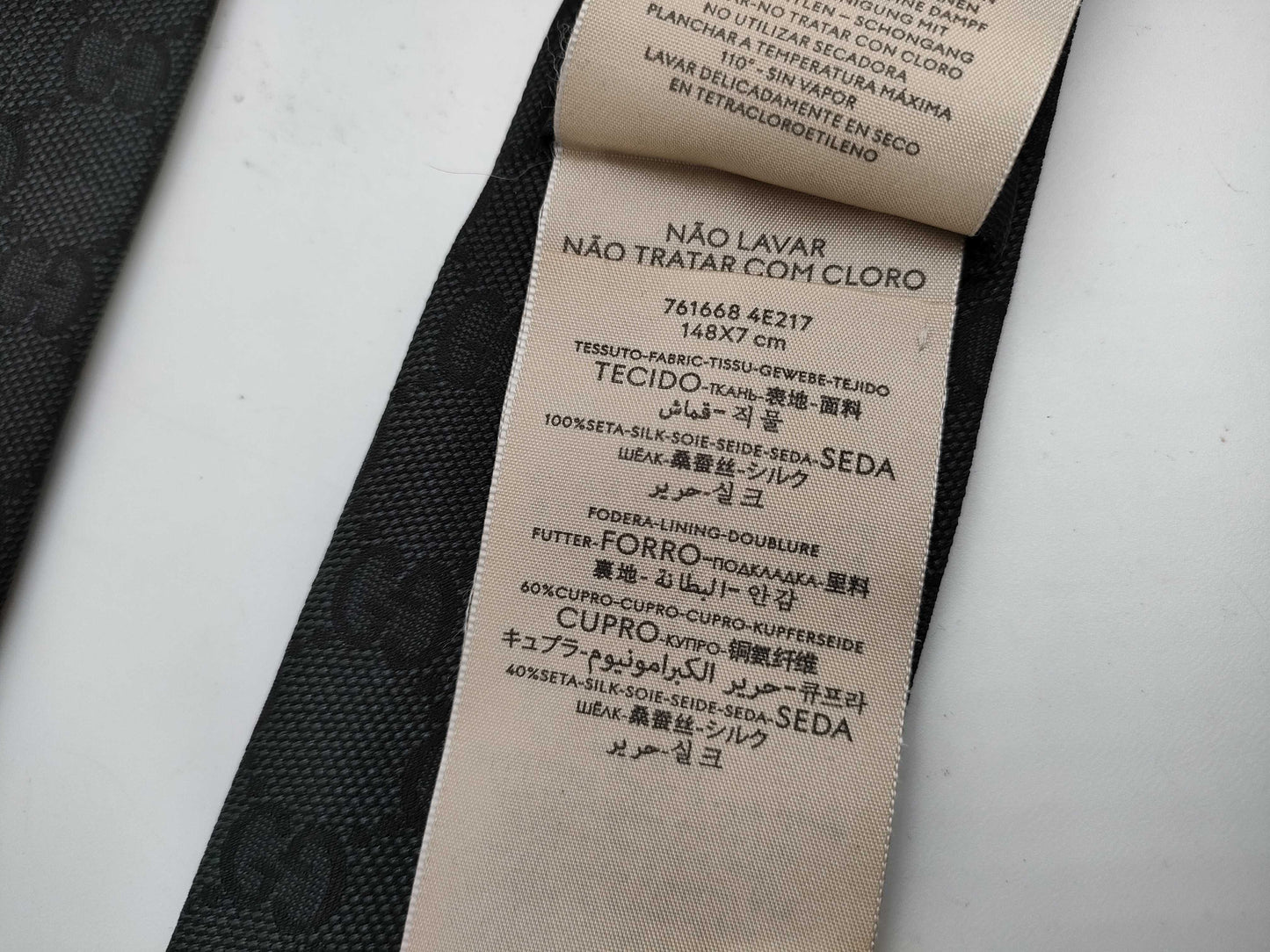 GUCCI GG pattern, all-over pattern 2-piece tie