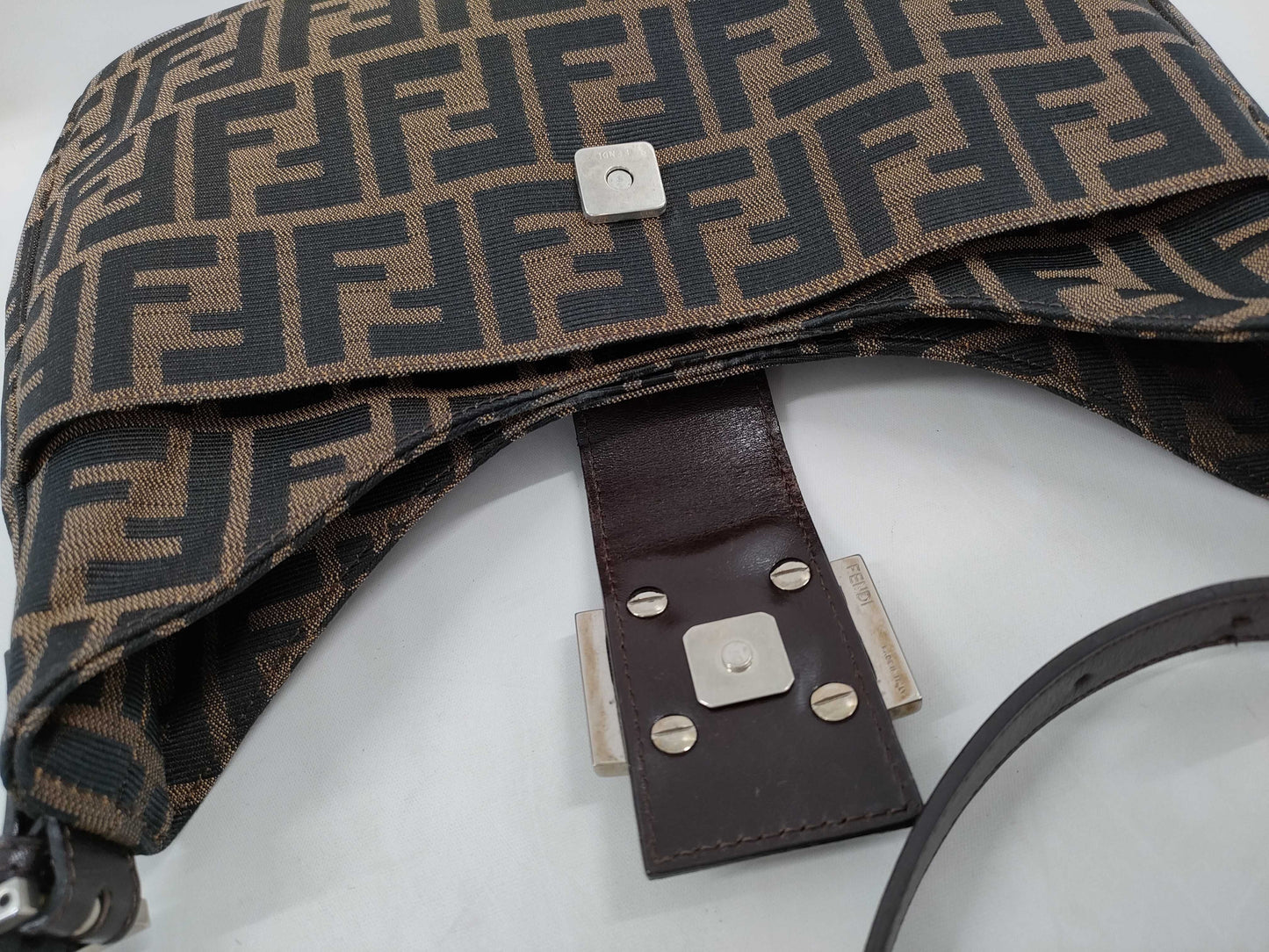 FENDI Zucca pattern semi-shoulder tote bag