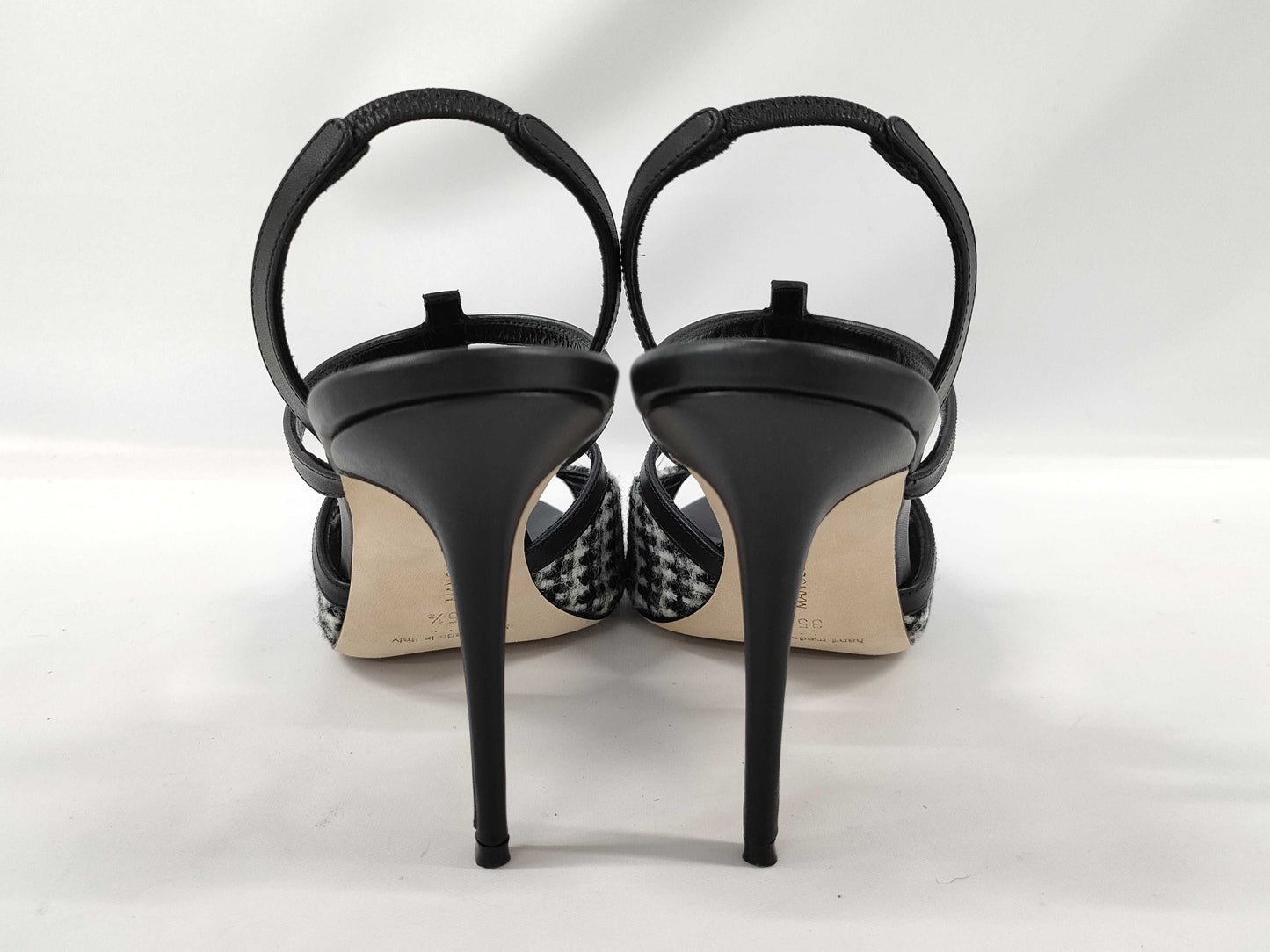 Manolo Blahnik pumps, partly tweed-look pumps