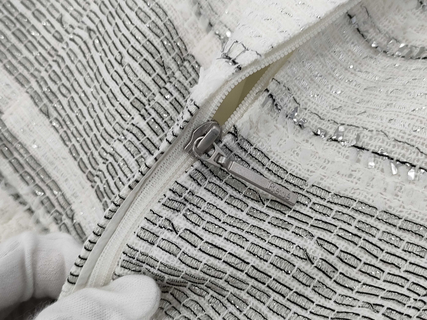 Rene Tweed Dress White 6116360 Dress