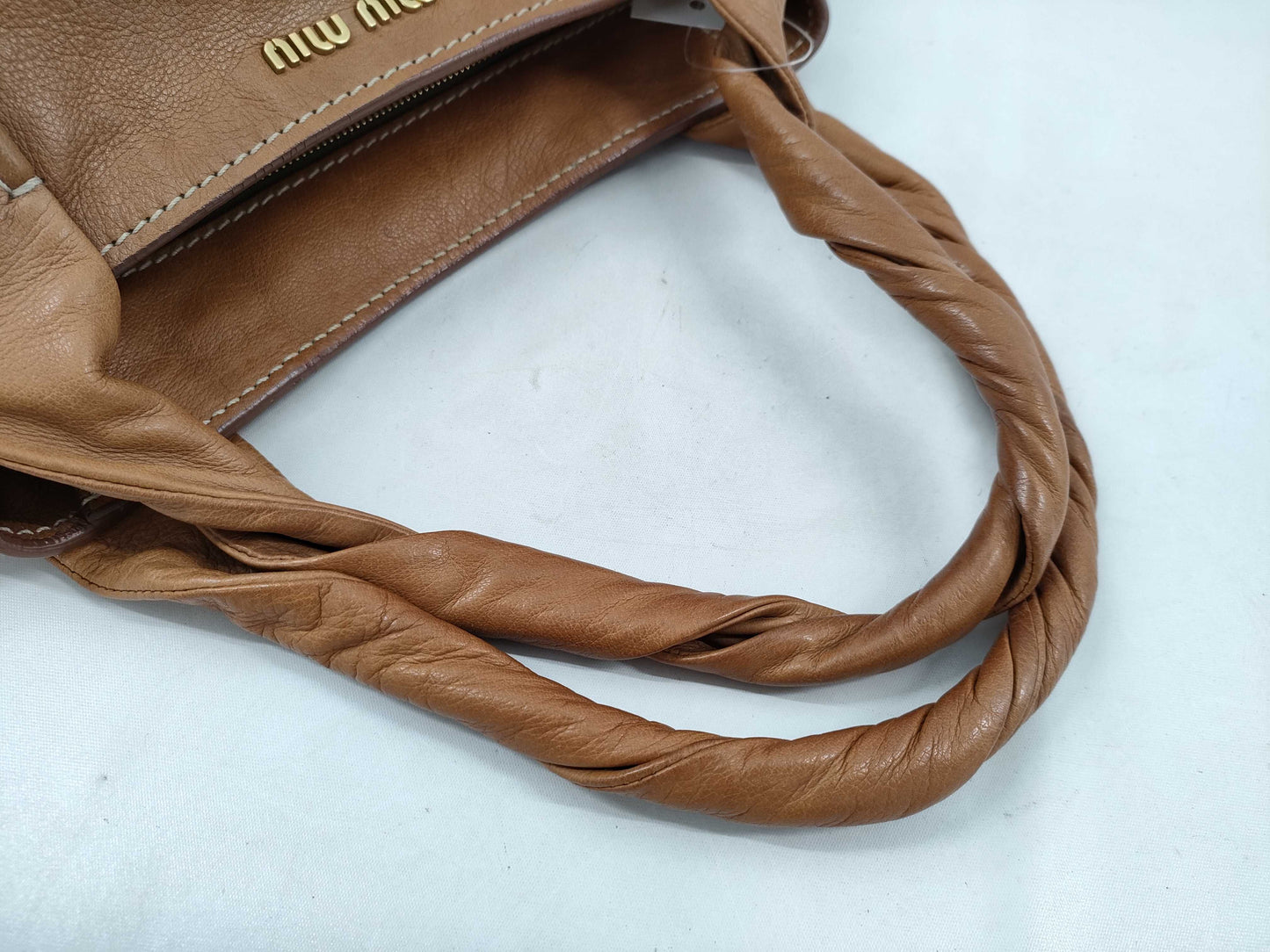 Miu Miu Leather Tote Bag