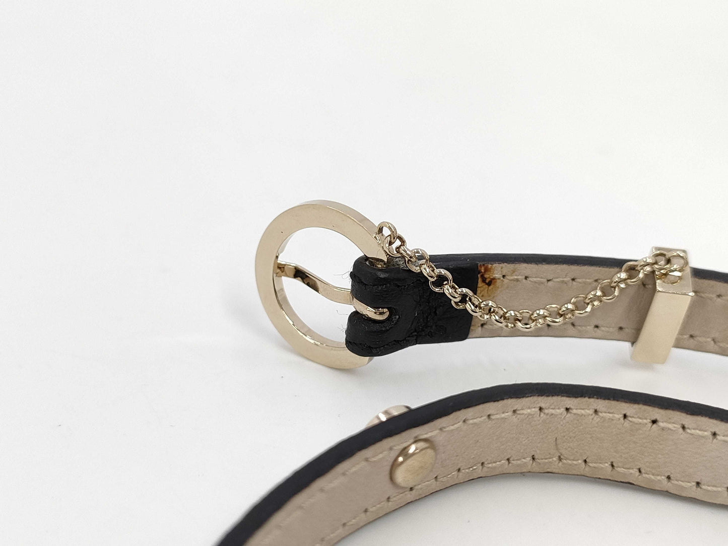 BVLGARI Narrow Leather Bracelet Bracelet/Bangle