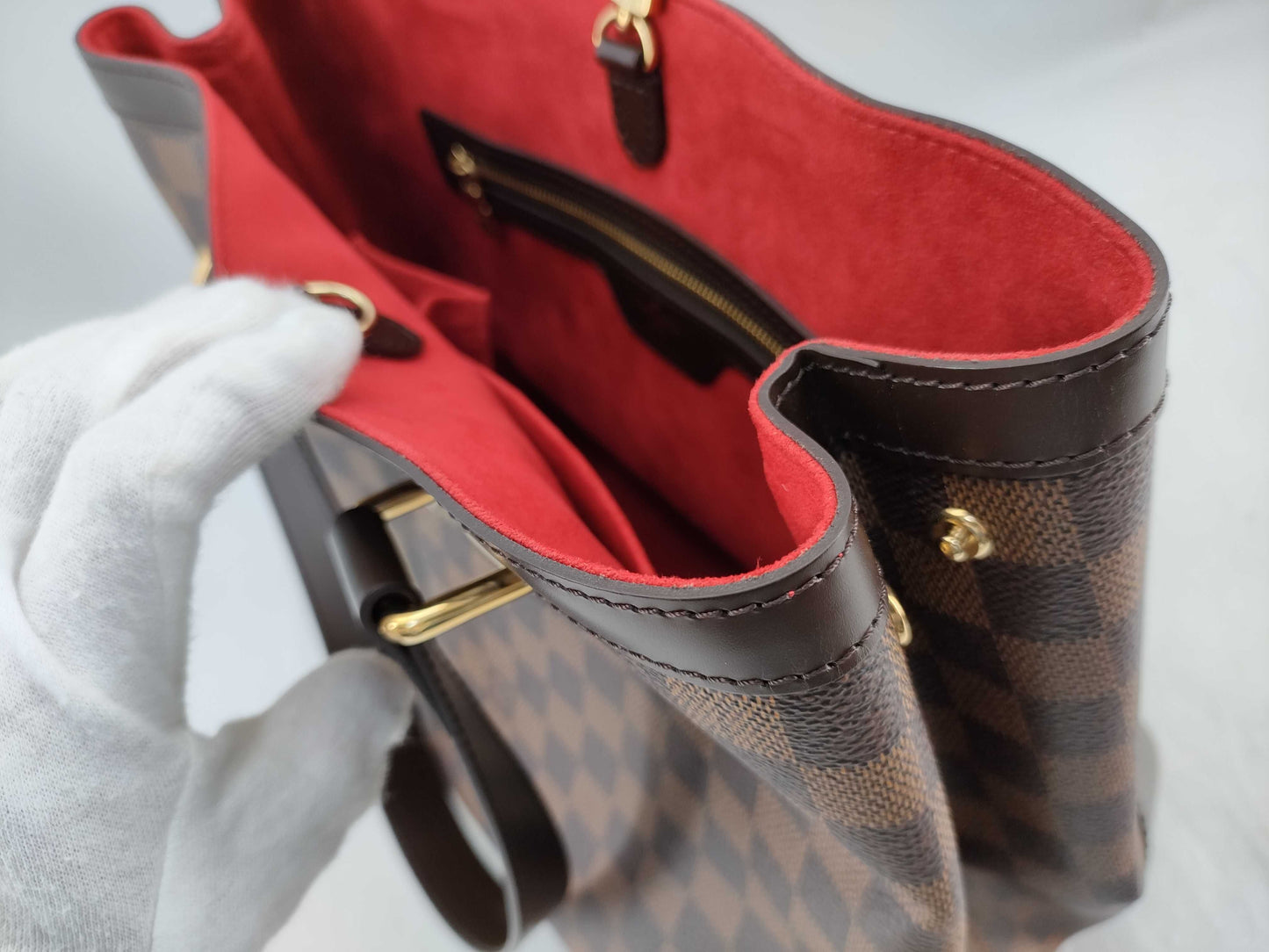LOUIS VUITTON MI3077 Damier N51204 Hampstead MM Tote Bag