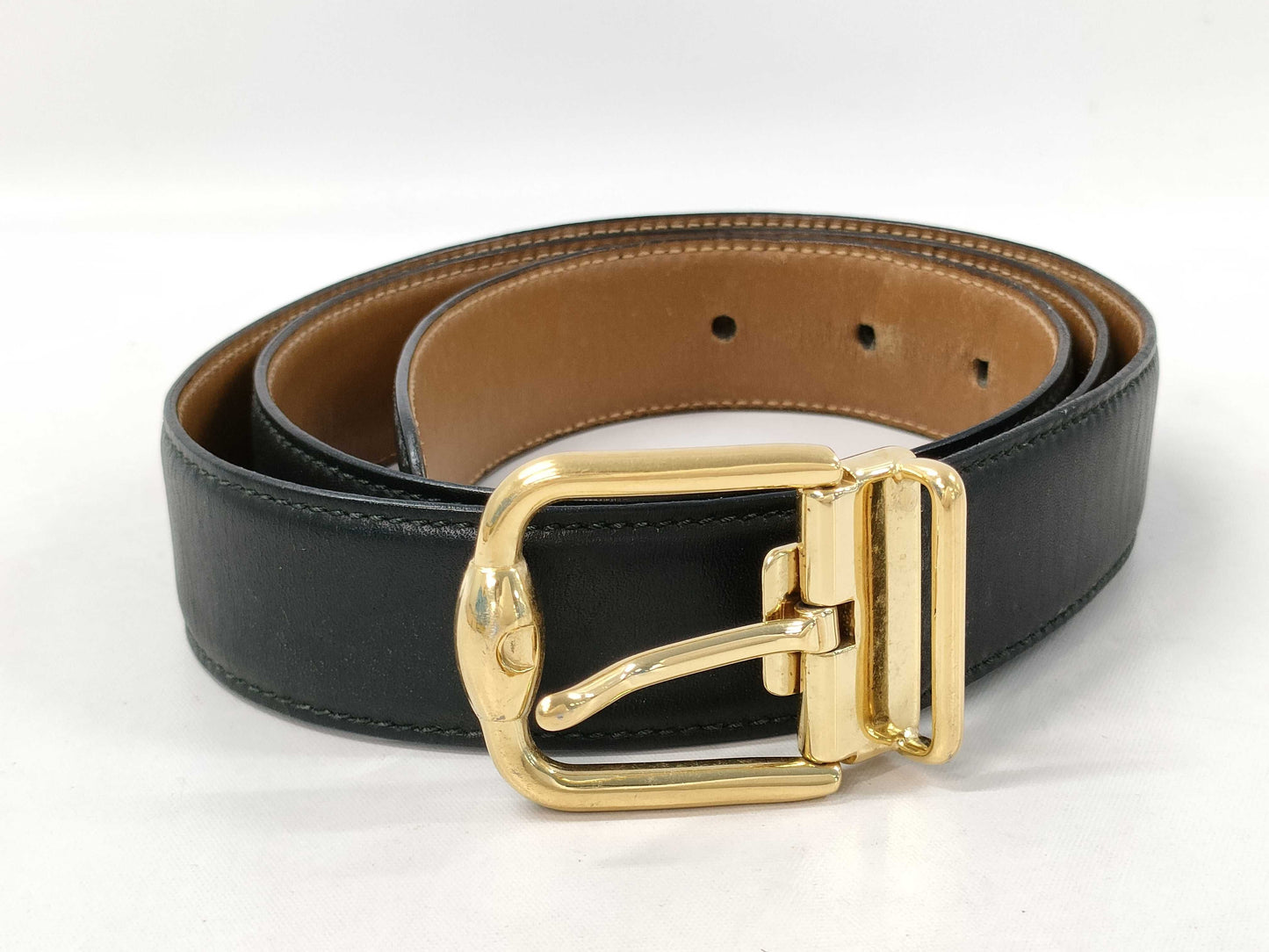 GUCCI Gold-colored Buckle Belt