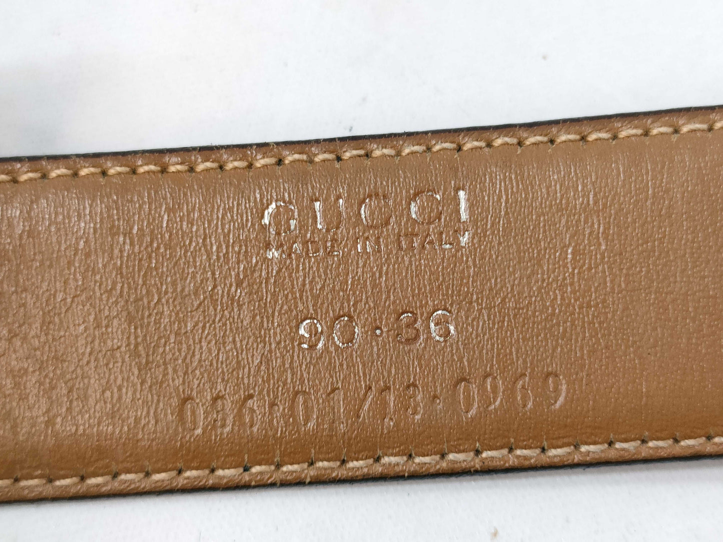 GUCCI Gold-colored Buckle Belt